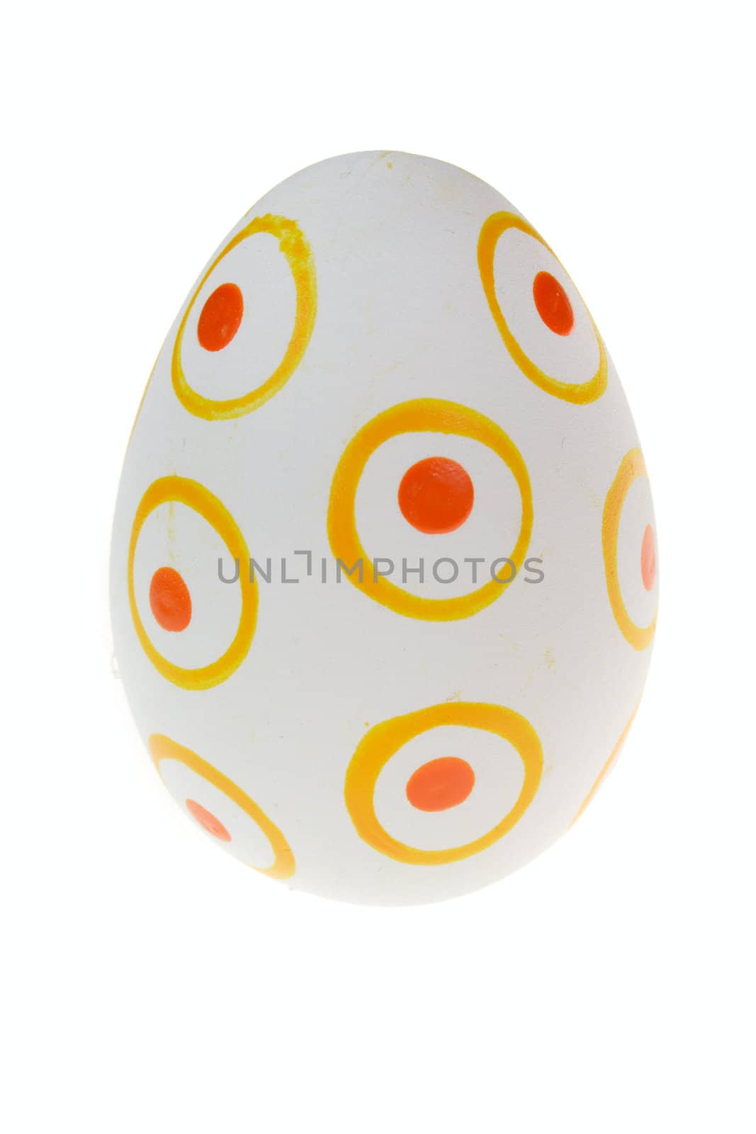 Easter Eggs, photo on the white background