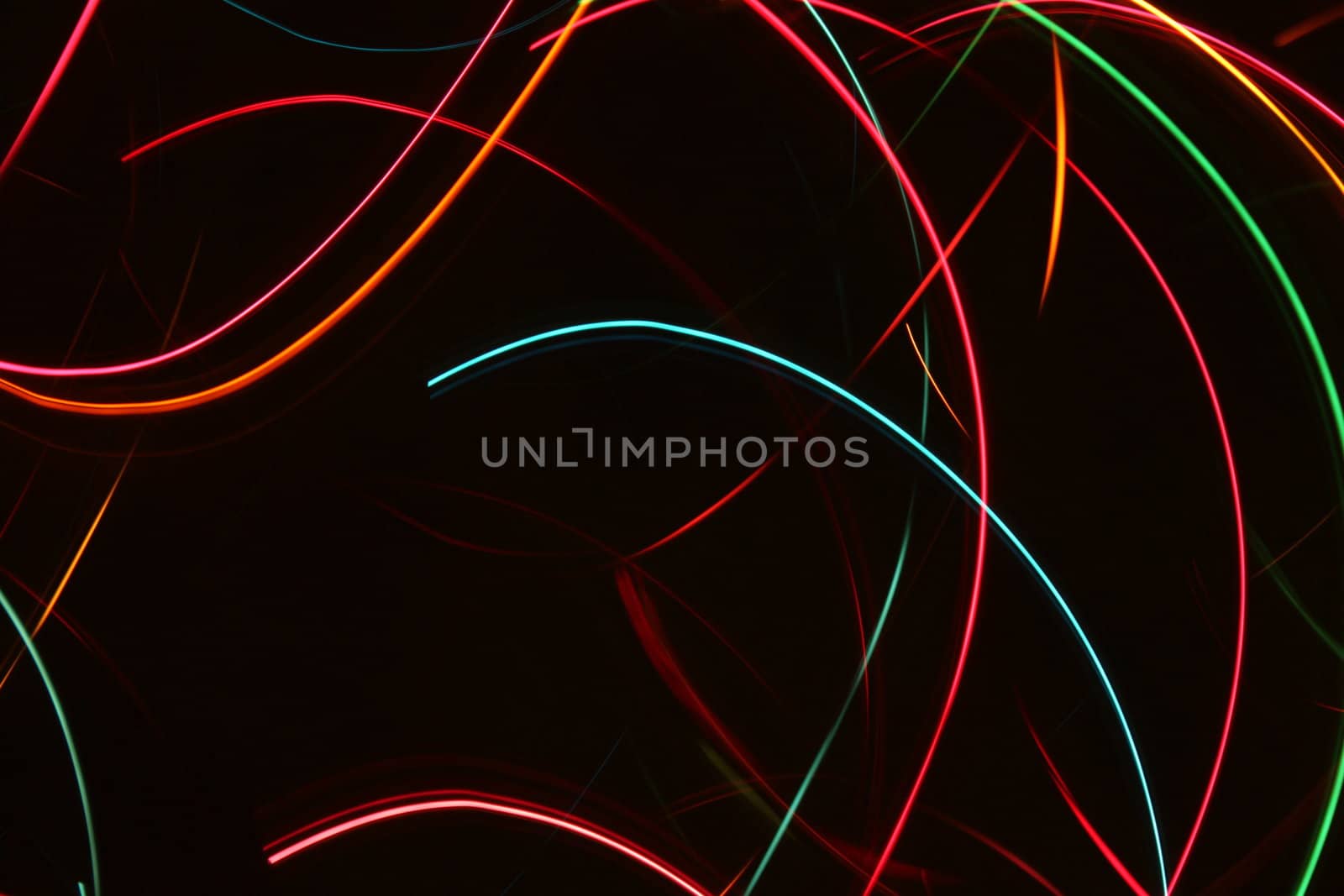 Abstract Christmas light blurred by motion