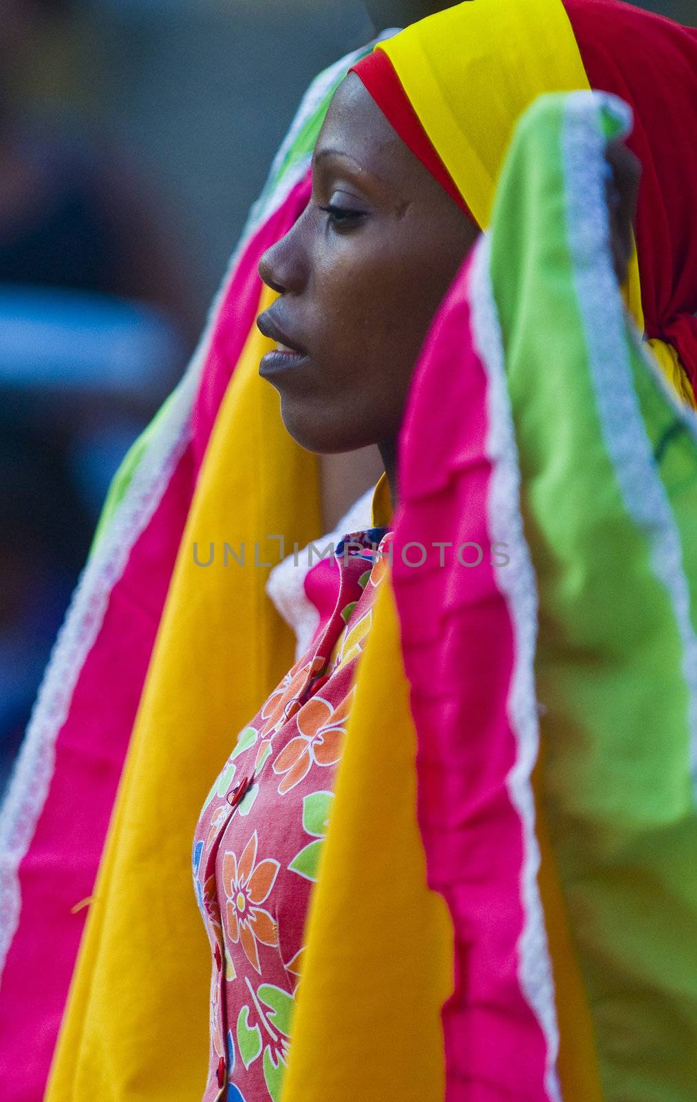 Catagena de Indias , Colombia - December 22 : Dancer in the celebration for the presentation of the new city symbol held in Cartagena de indias on December 22 2010