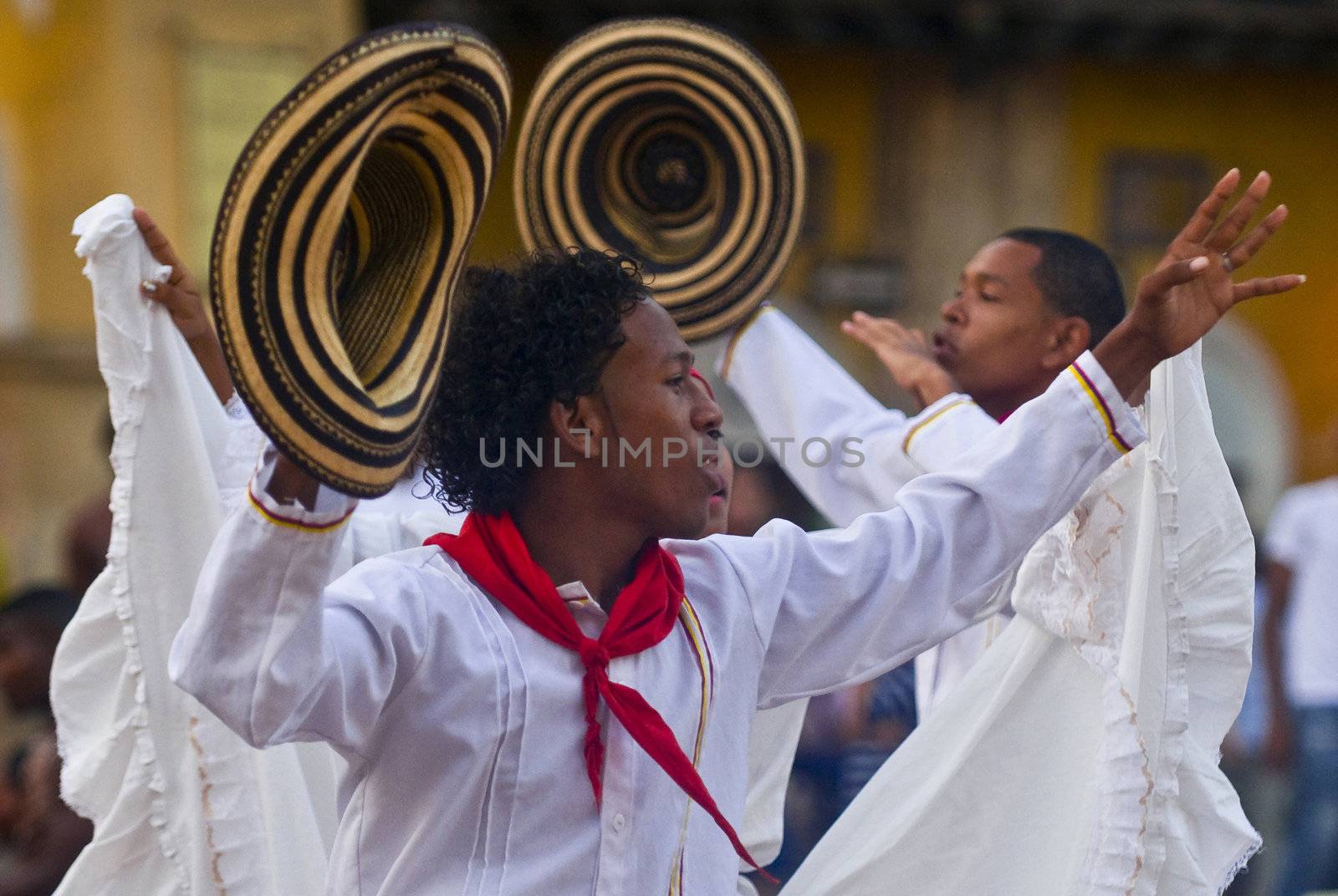 Catagena de Indias , Colombia - December 22 : Dancers in the celebration for the presentation of the new city symbol held in Cartagena de indias on December 22 2010