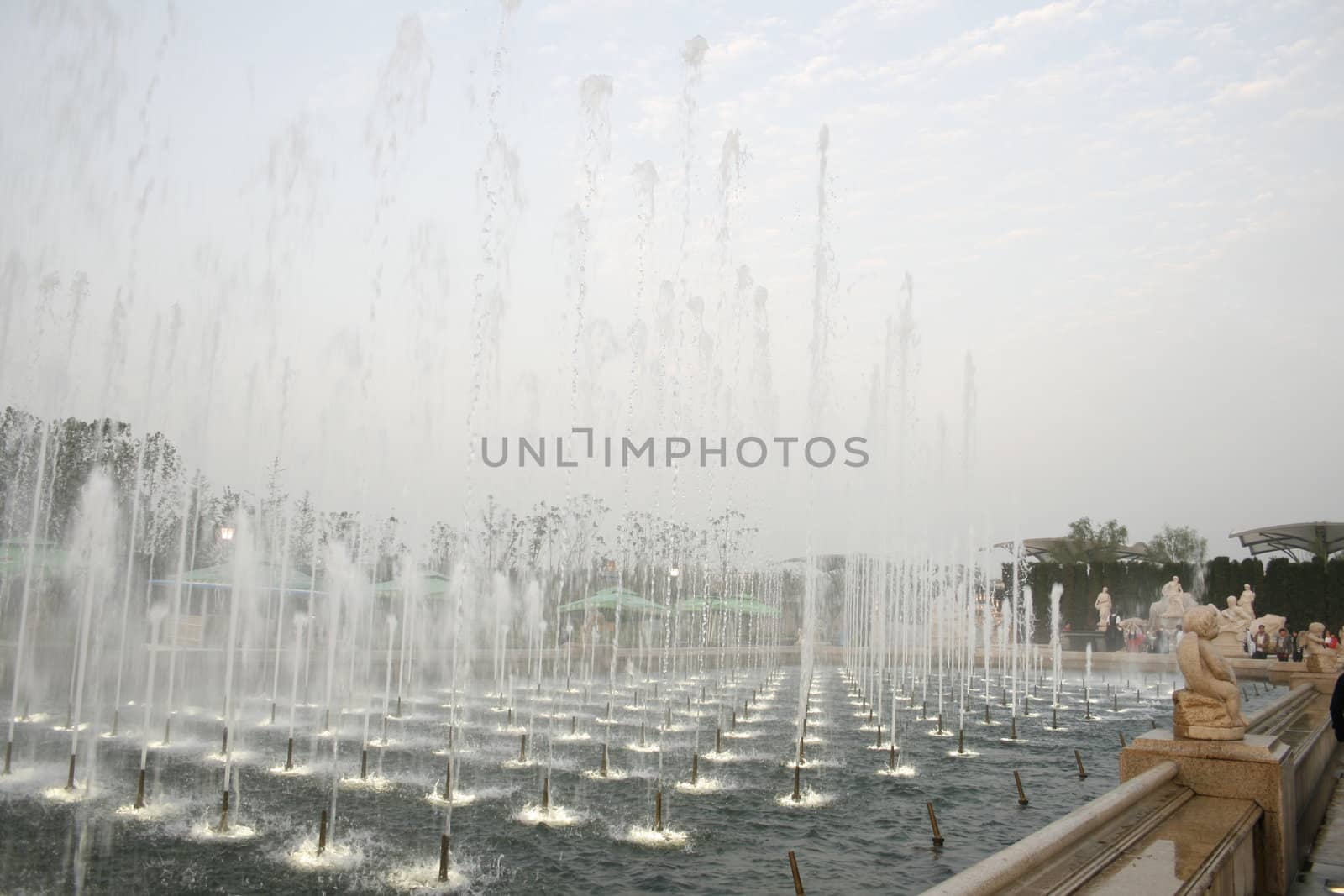 Fountain in the Garden Expo in Xi'an by koep