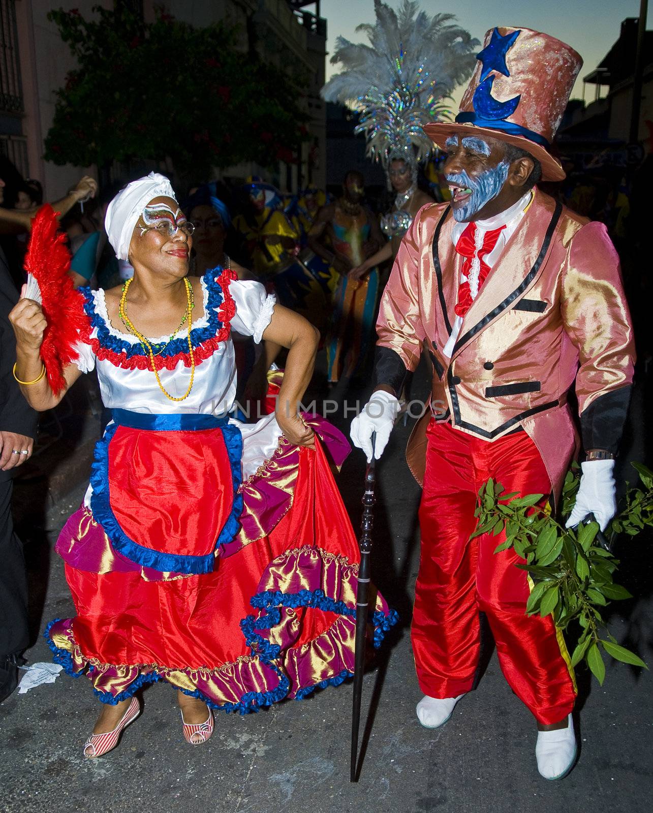 MONTEVIDEO, URUGUAY - FEB 04 2011 :  dancers participant in the annual national festival of Uruguay ,held in Montevideo Uruguay on February 04 2011