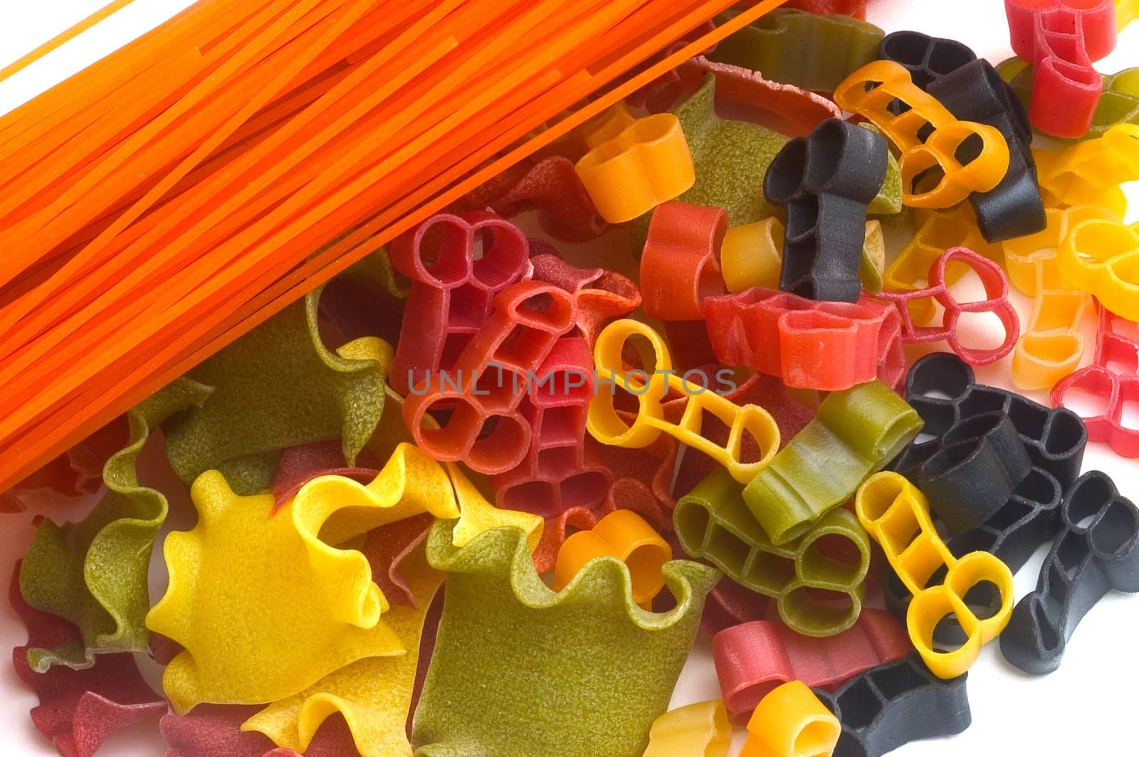 Coloured pasta products