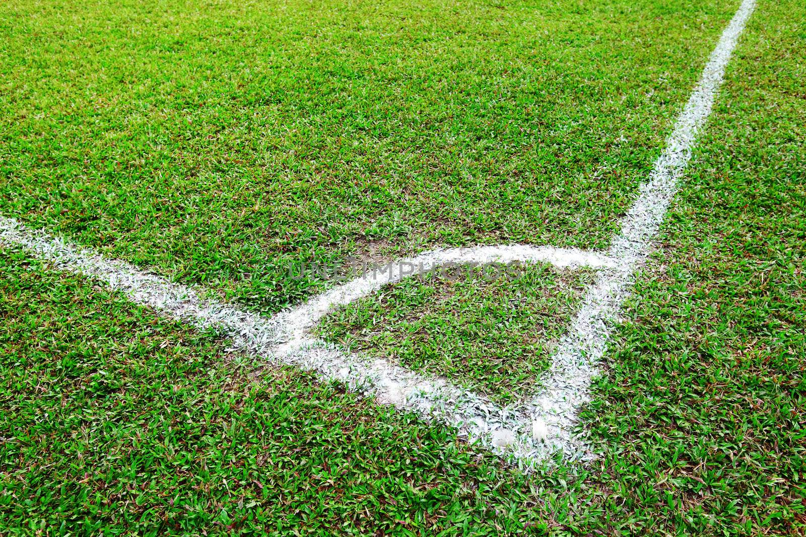 Corner of soccer field