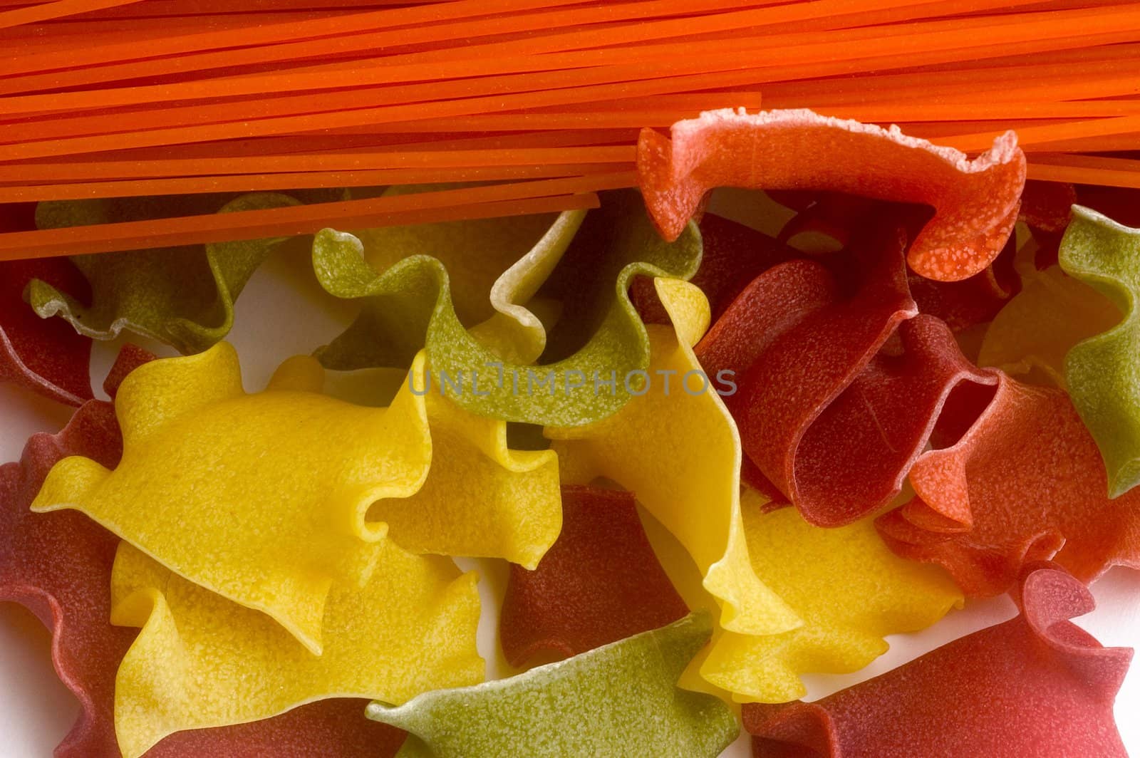 Coloured pasta products 