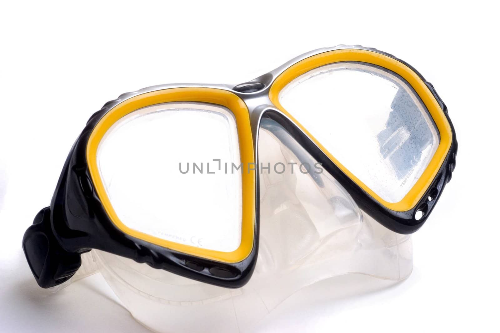diving mask on white background by gillespaire