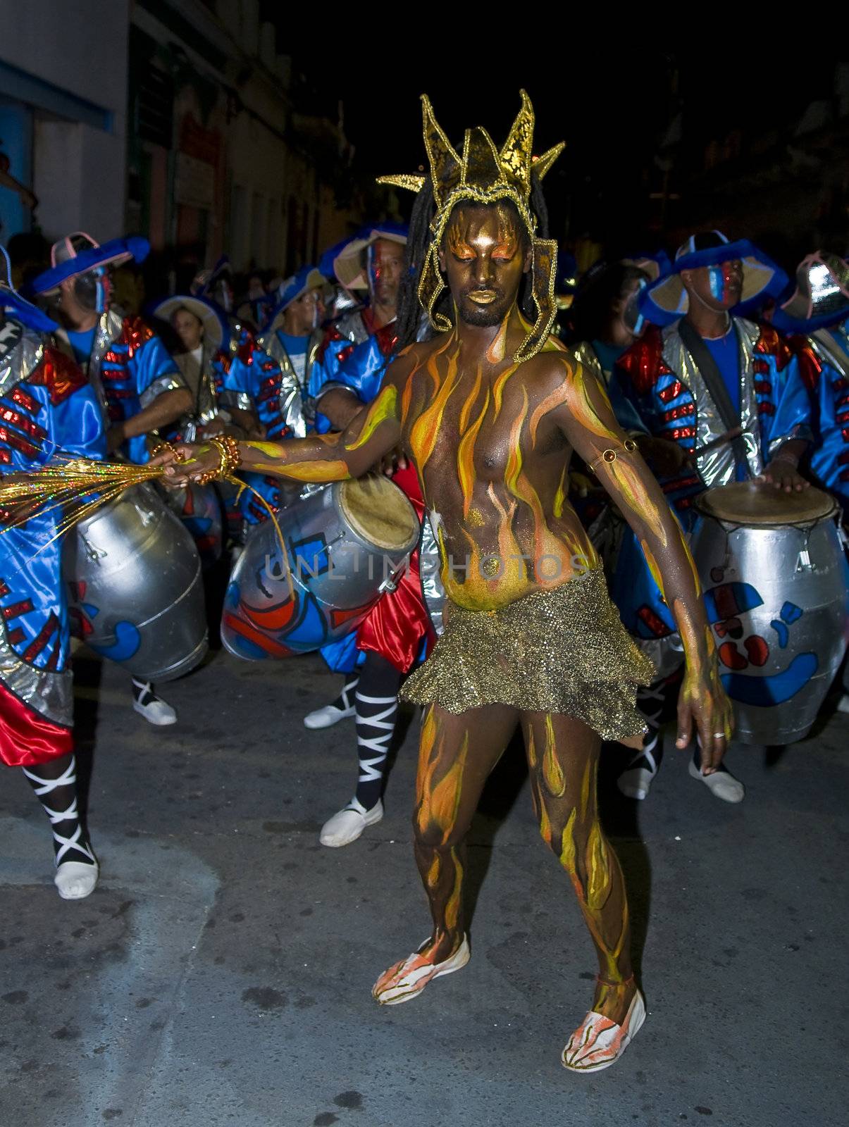 MONTEVIDEO, URUGUAY - FEB 04 2011 :  dancer participant in the annual national festival of Uruguay ,held in Montevideo Uruguay on February 04 2011