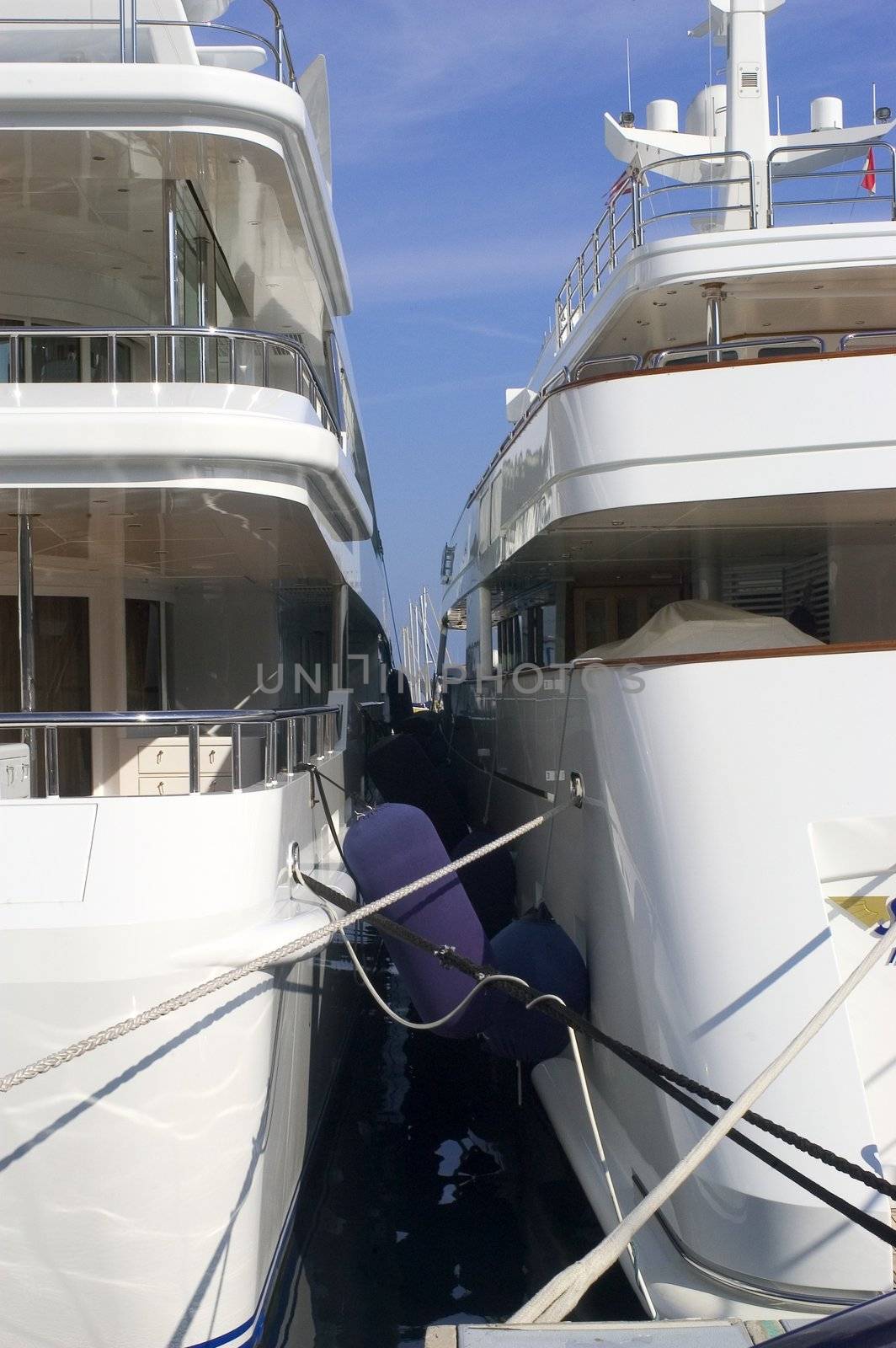 yachts in Monaco Harbour