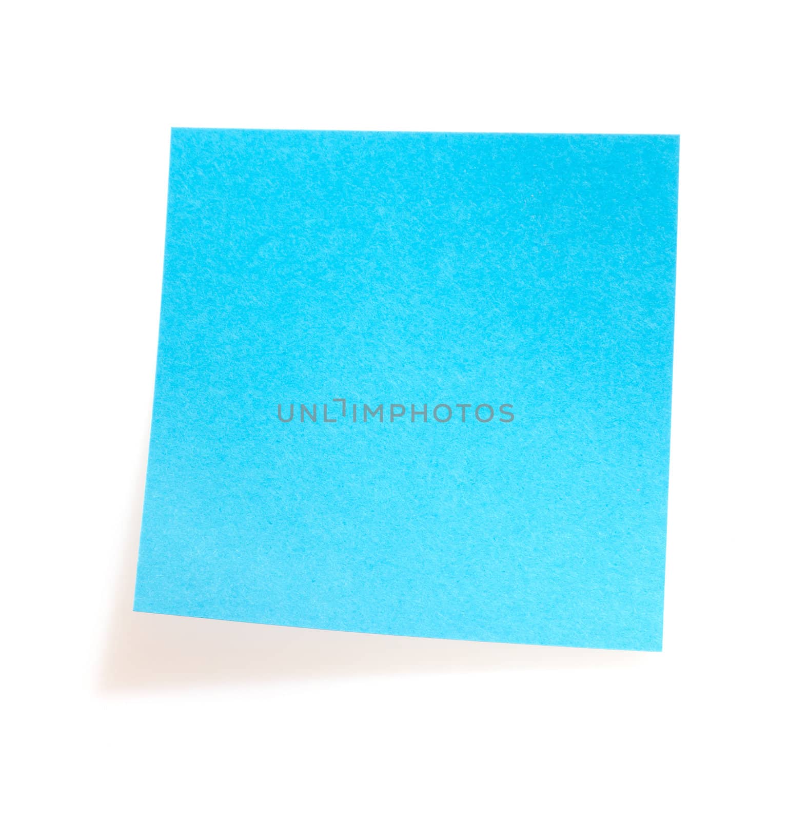 Blue sticker isolated on the white background 