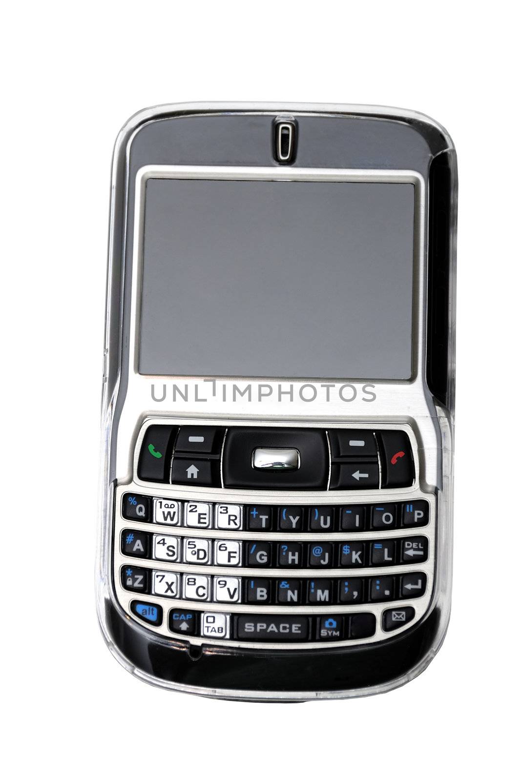 A PDA phone isolated on a white back ground