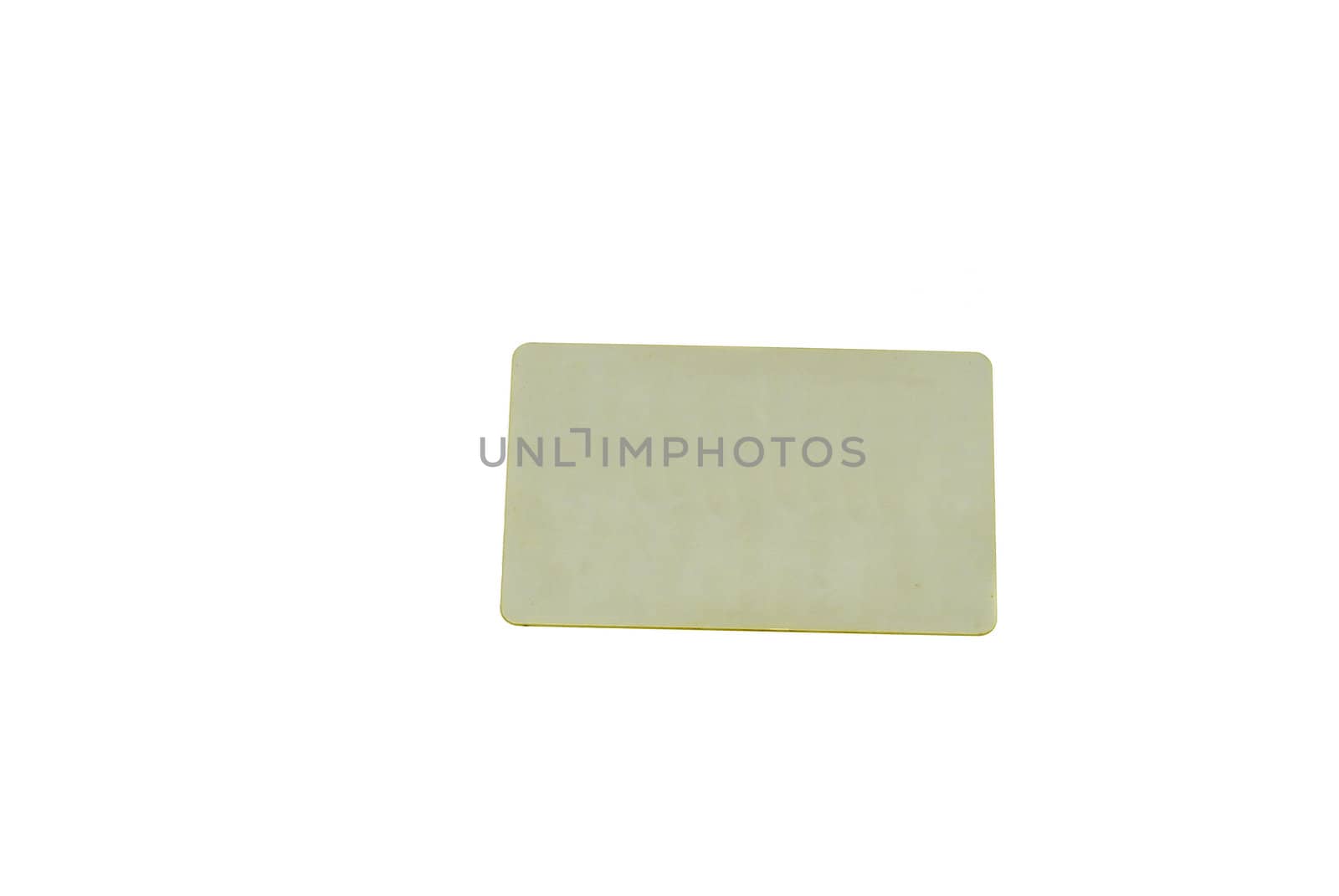 A blank card isolated on white ready to put your text