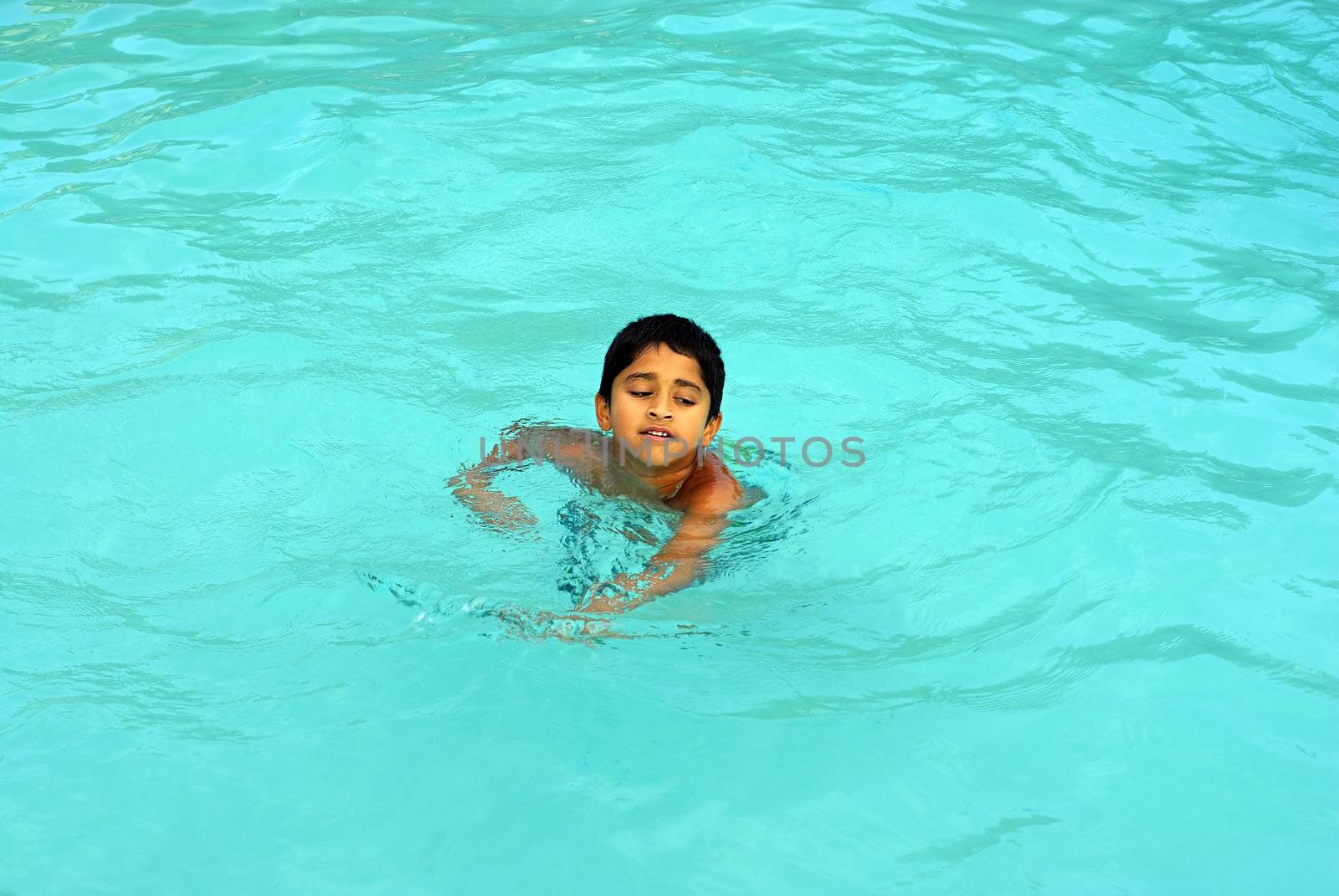 Boy Swimming by pazham