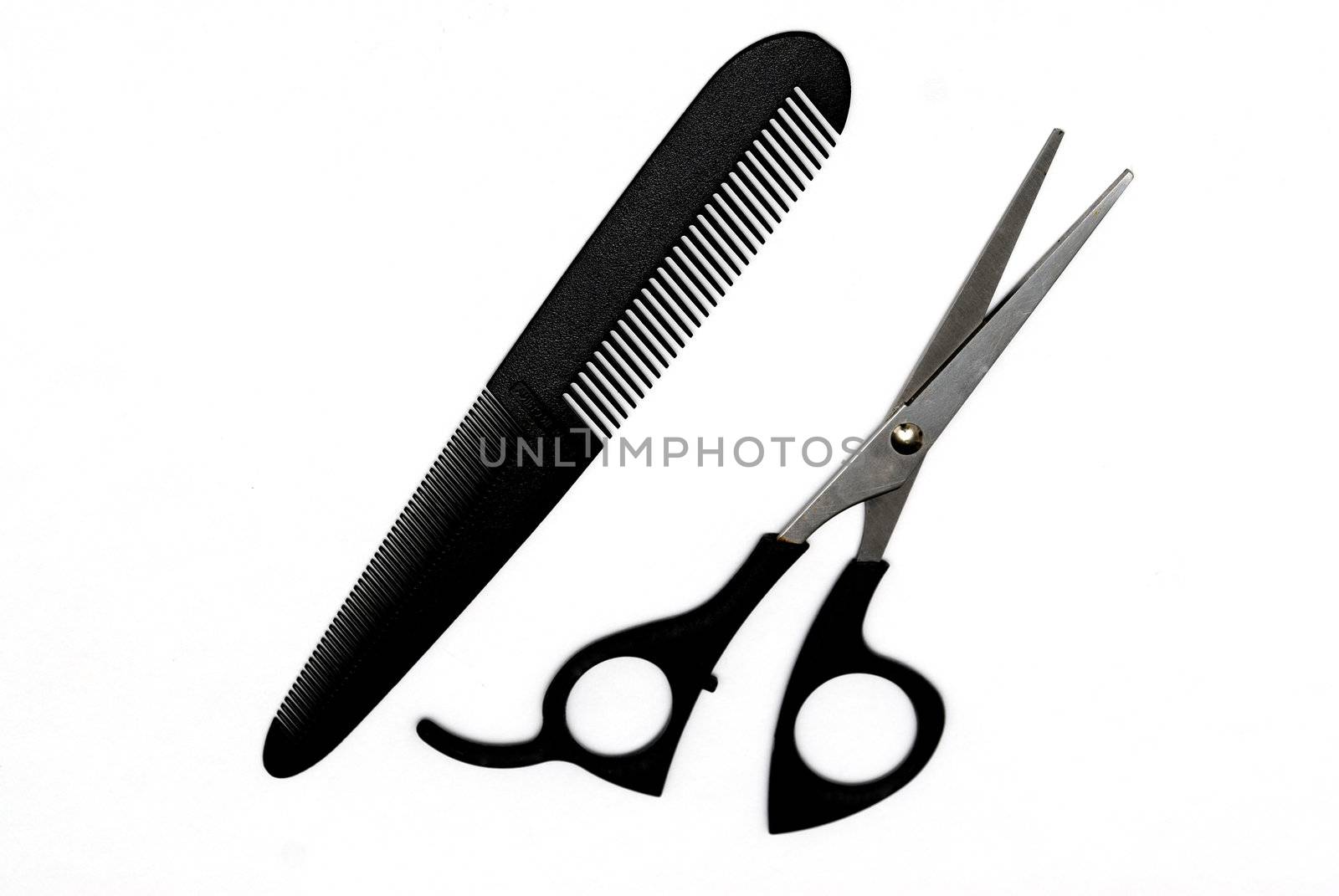 Scissors and comb concept pf an hair cut