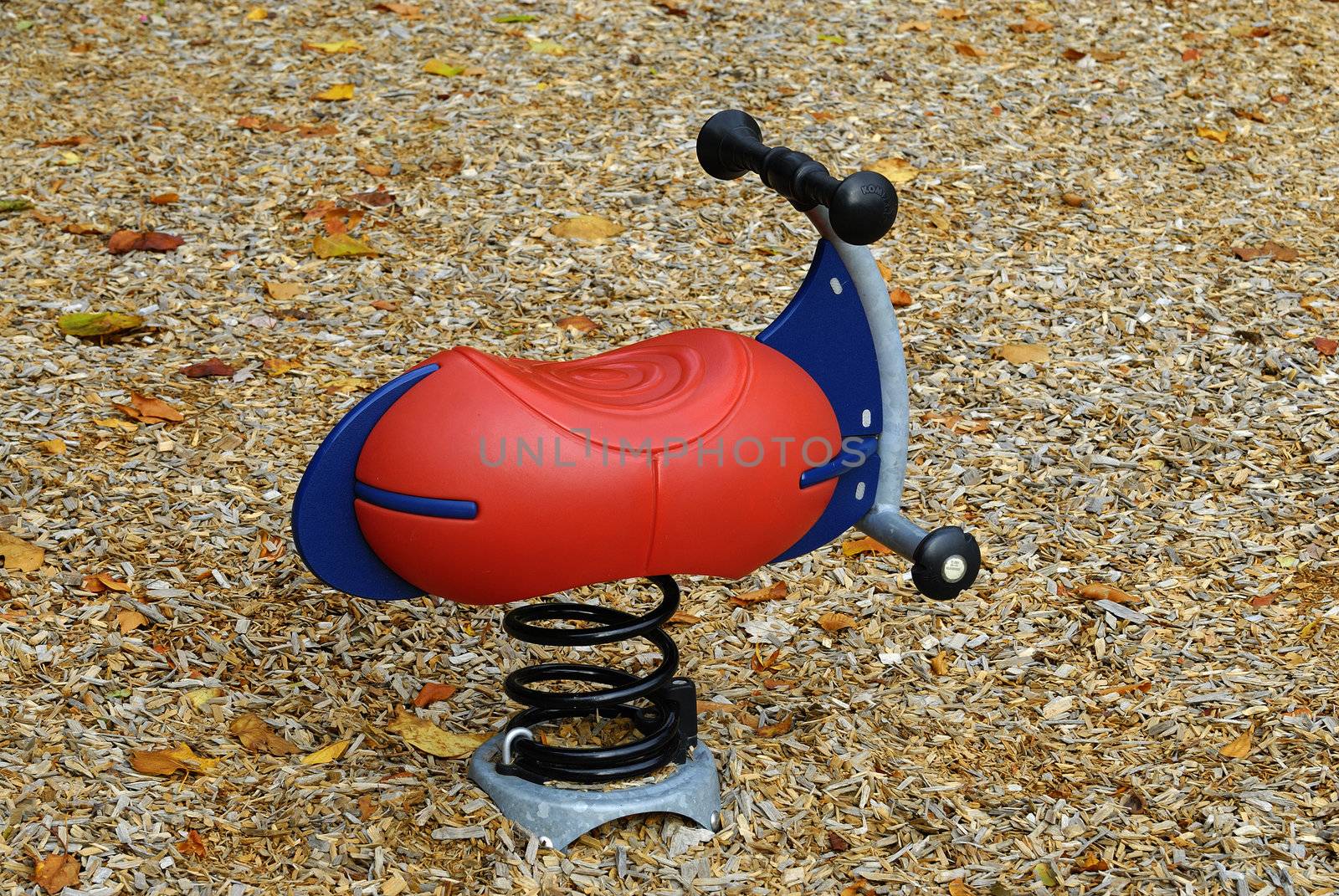 An empty toy at a children play area