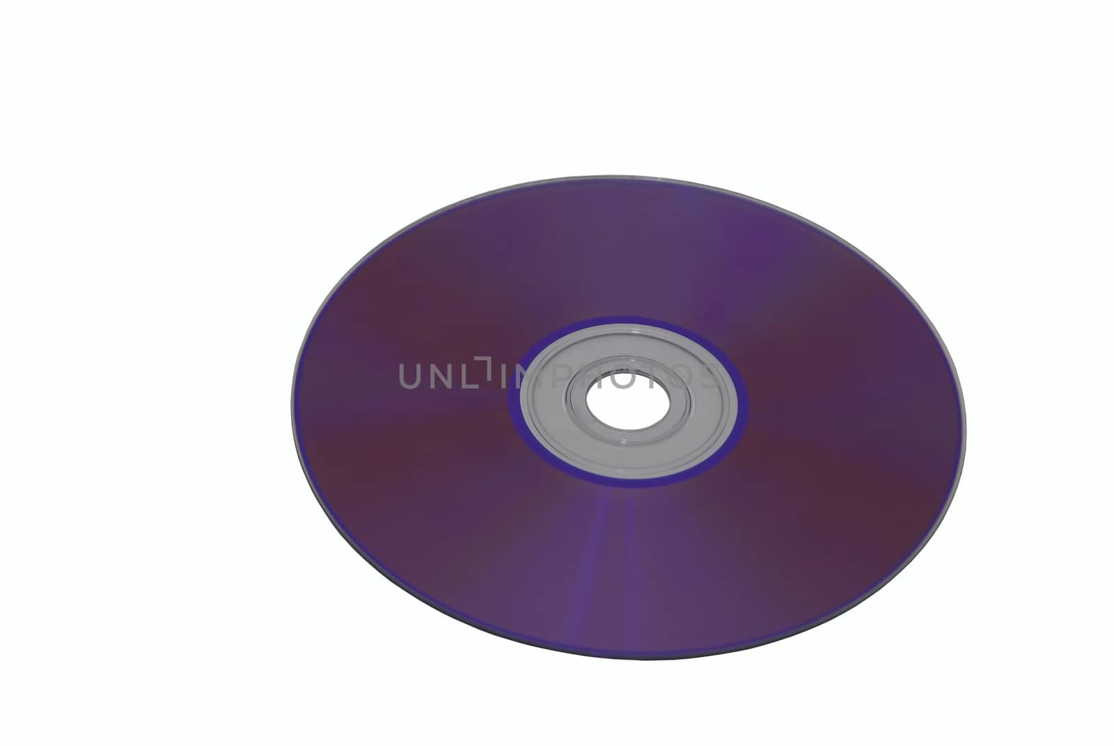 A DVD disk isolated on a white background
