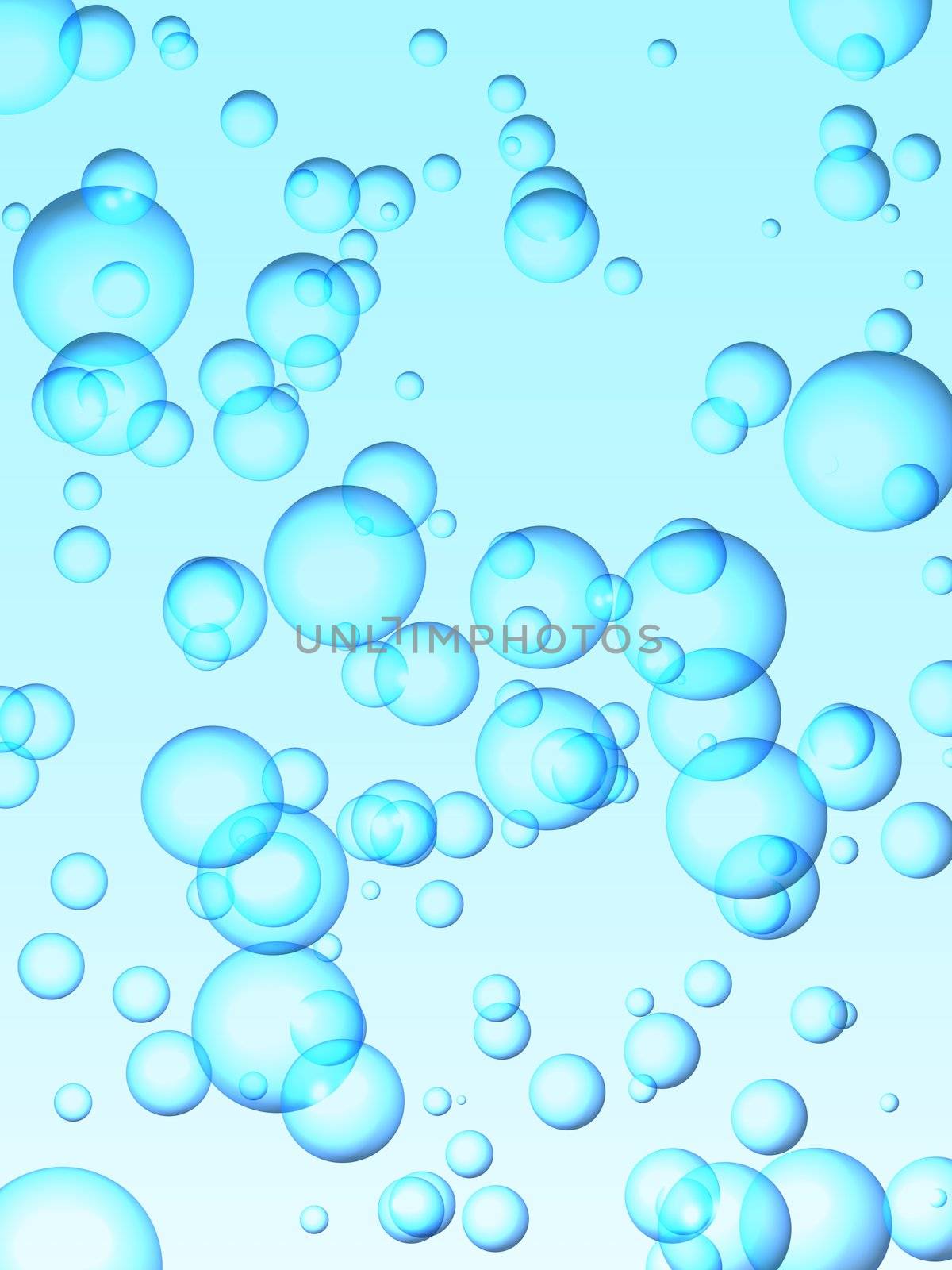 blue water bubbles by hospitalera