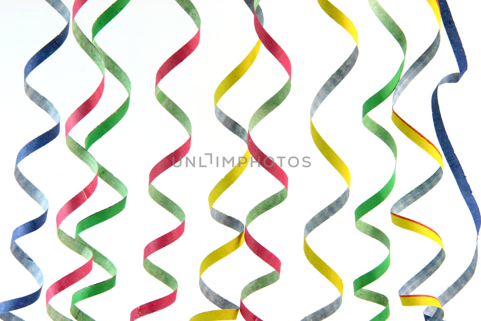 streamers texture isolated on white background celebration and holiday concepts