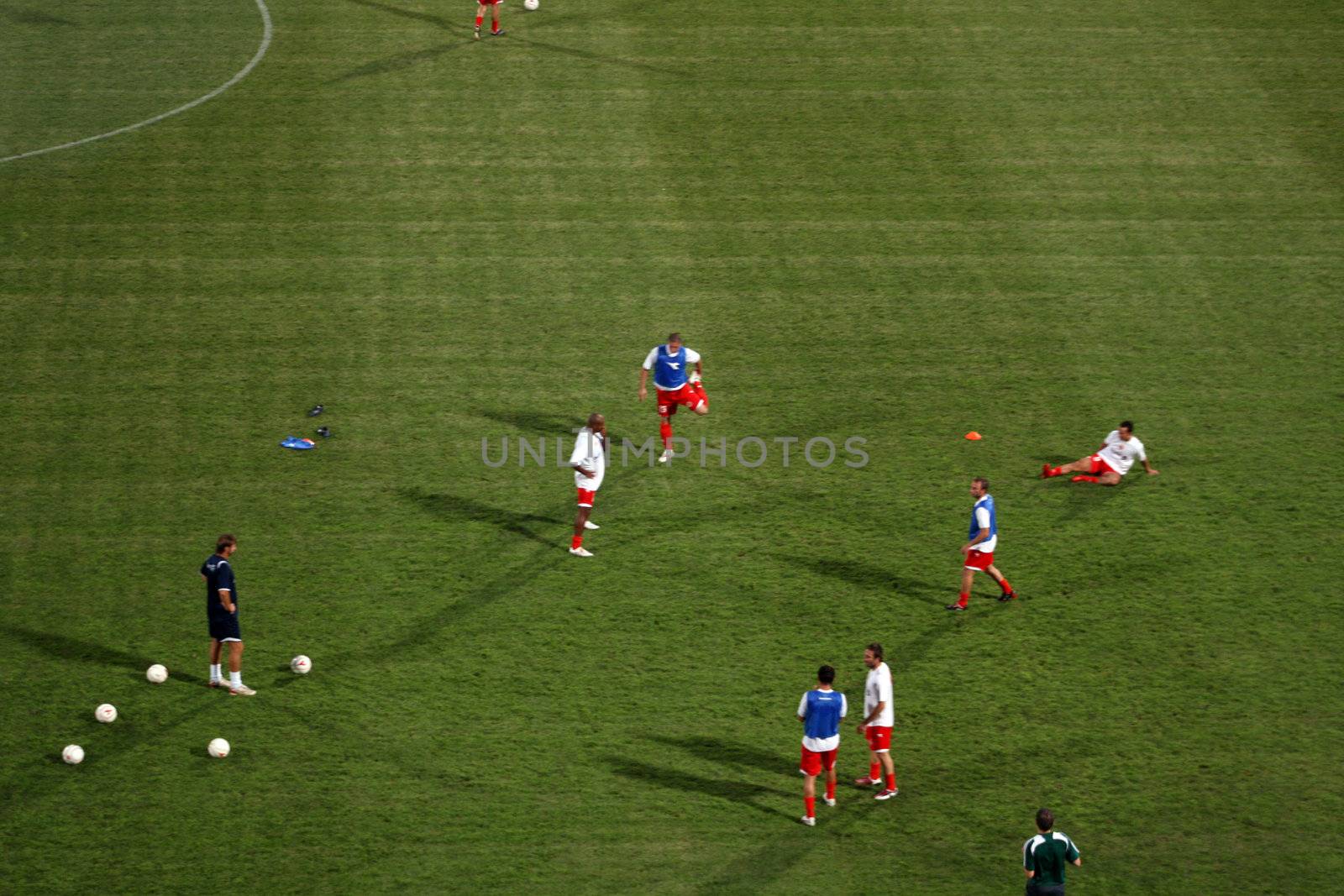 Portugal versus Malta FIFA World Cup Qualifier, South Africa, 2010 warm up before the game
