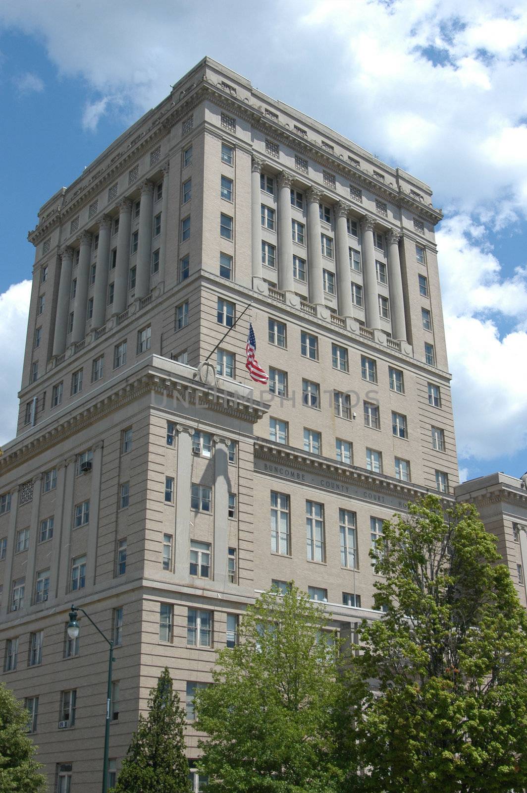 A large office building in Asheville North Carolina