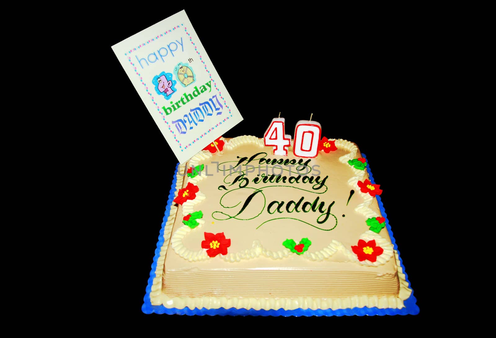 birthday cake for daddy's 40th birthday celebration

