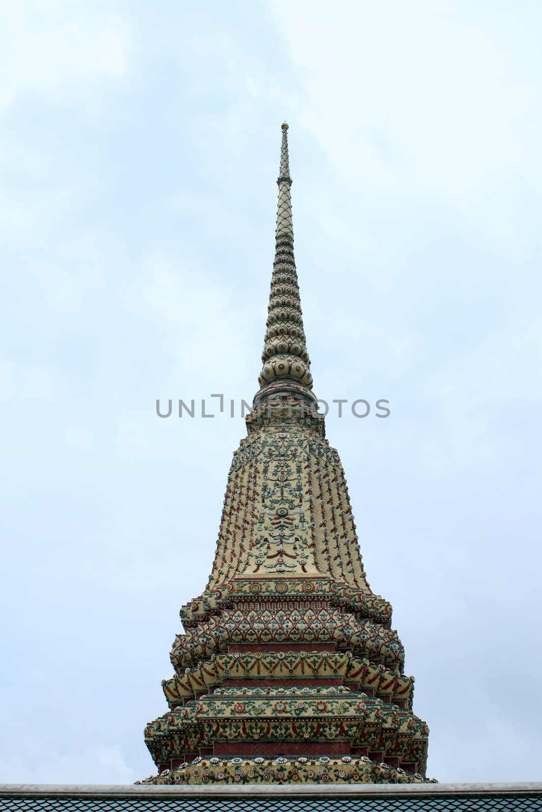 Pagoda in Wat Pho in Bangkok, Thailand