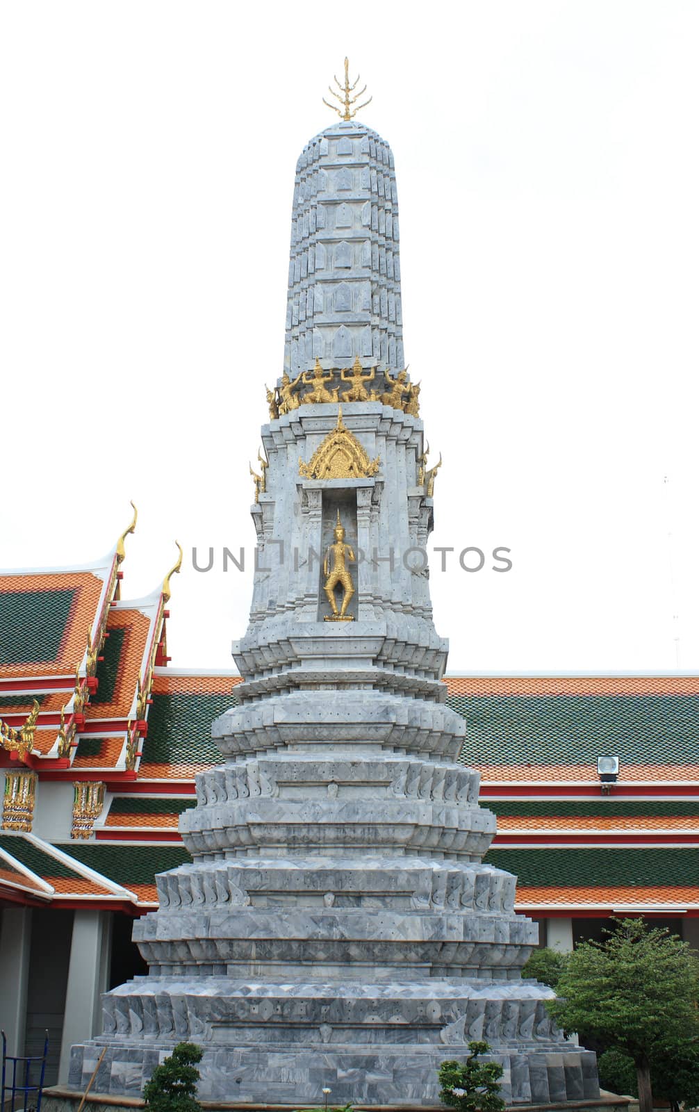 Pagoda in Wat Pho in Bangkok, Thailand