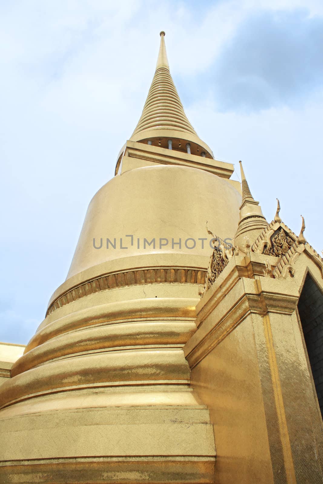 Pagoda in Wat Phra Kaew in Bangkok, Thailand