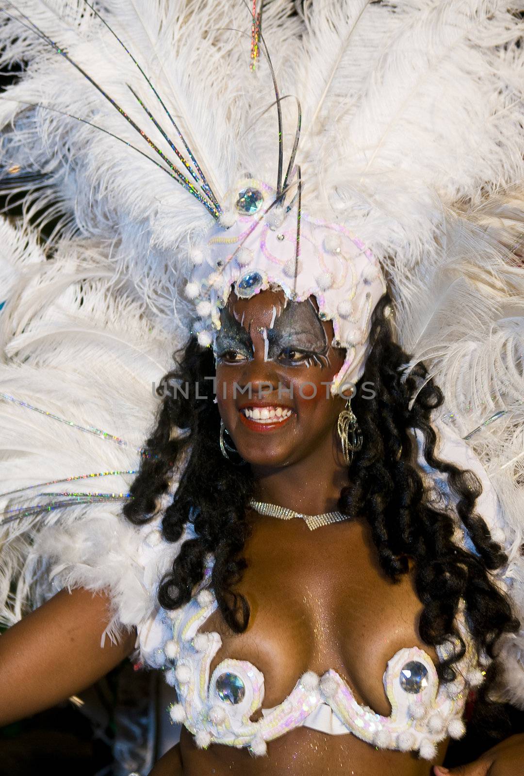 MONTEVIDEO, URUGUAY - FEB 05 2011 :  dancer participant in the annual national festival of Uruguay ,held in Montevideo Uruguay on February 05 2011