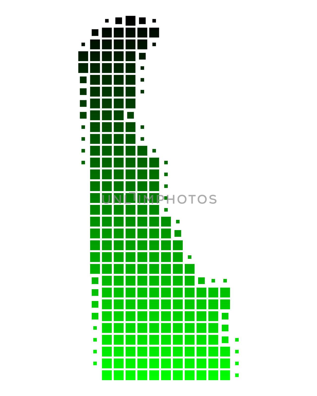 Map of Delaware