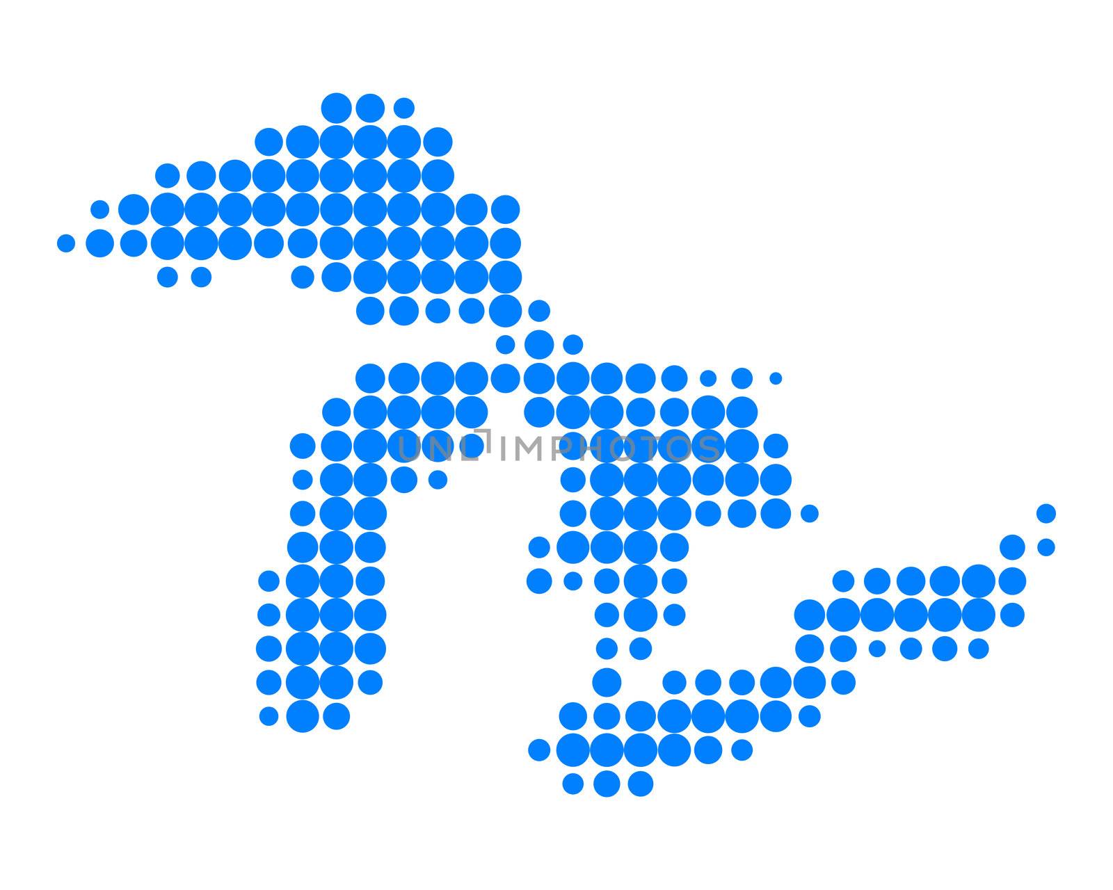 Map of Great Lakes