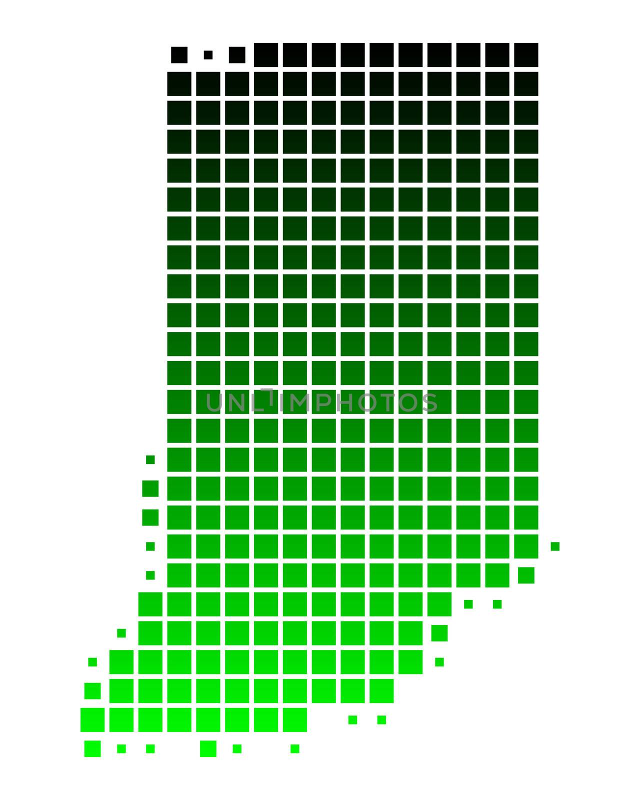 Map of Indiana by rbiedermann