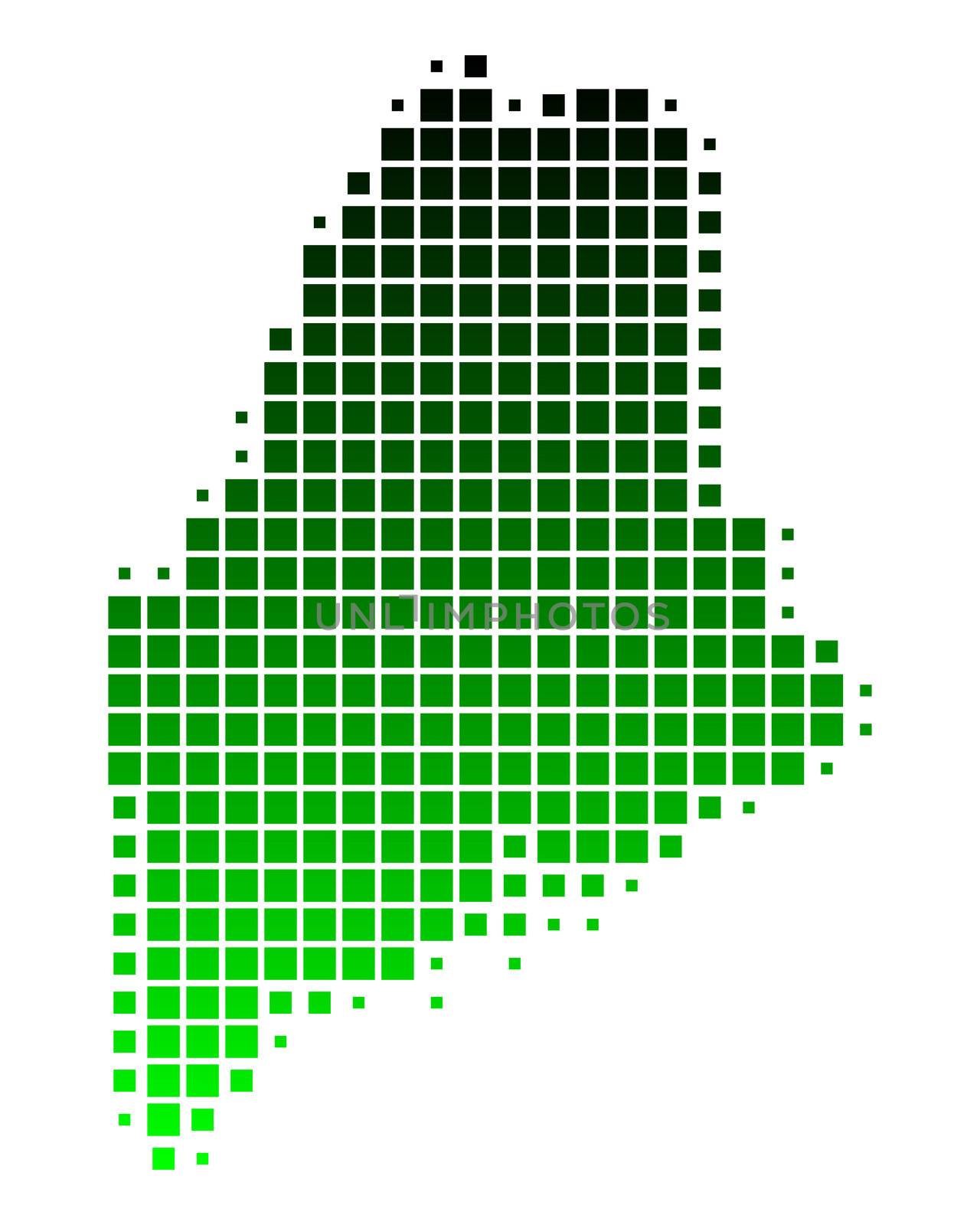 Map of Maine by rbiedermann