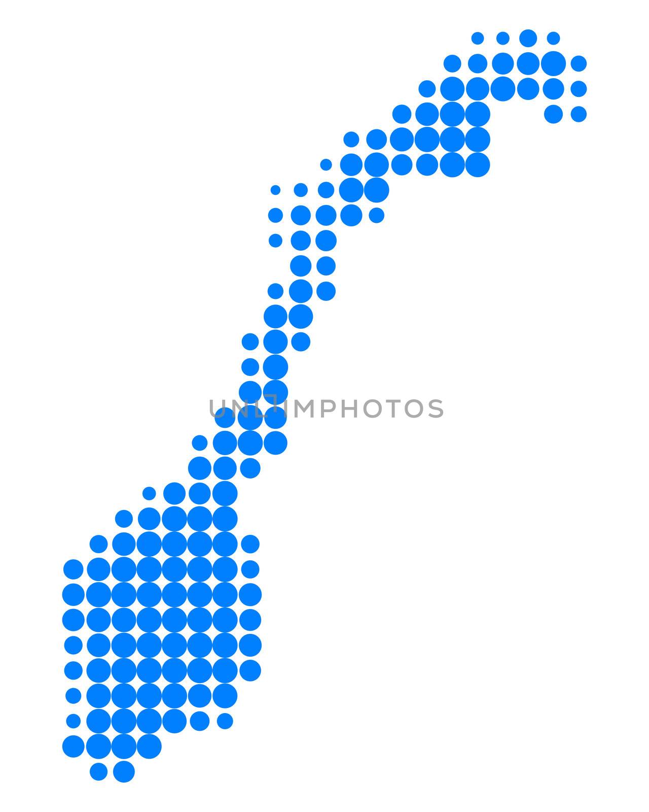 Map of Norway by rbiedermann