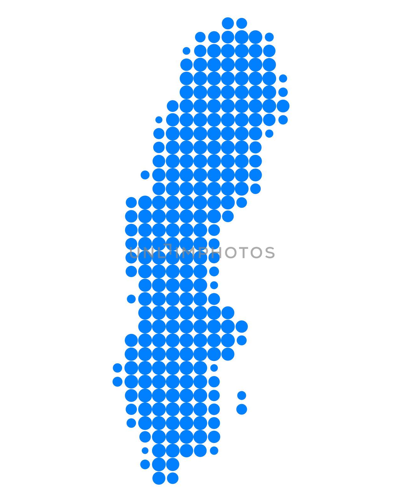 Map of Sweden by rbiedermann