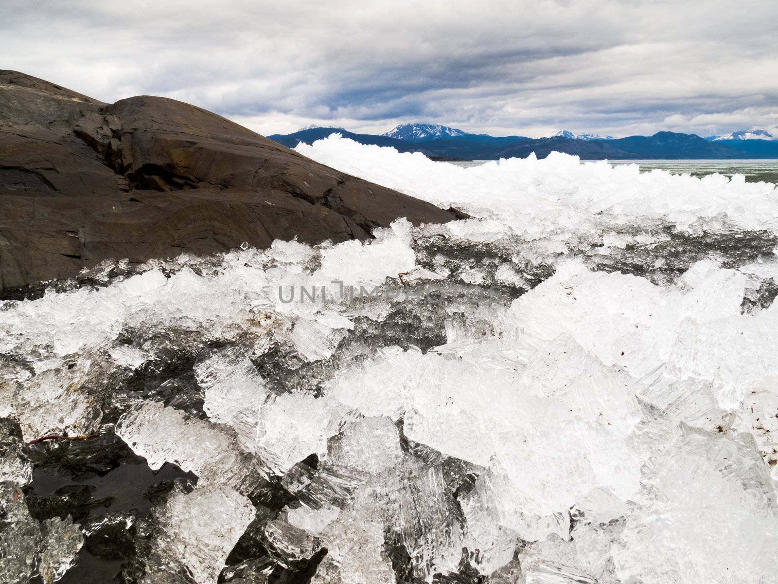 Ice-Break at Lake Laberge, Yukon Territory, Canada by PiLens