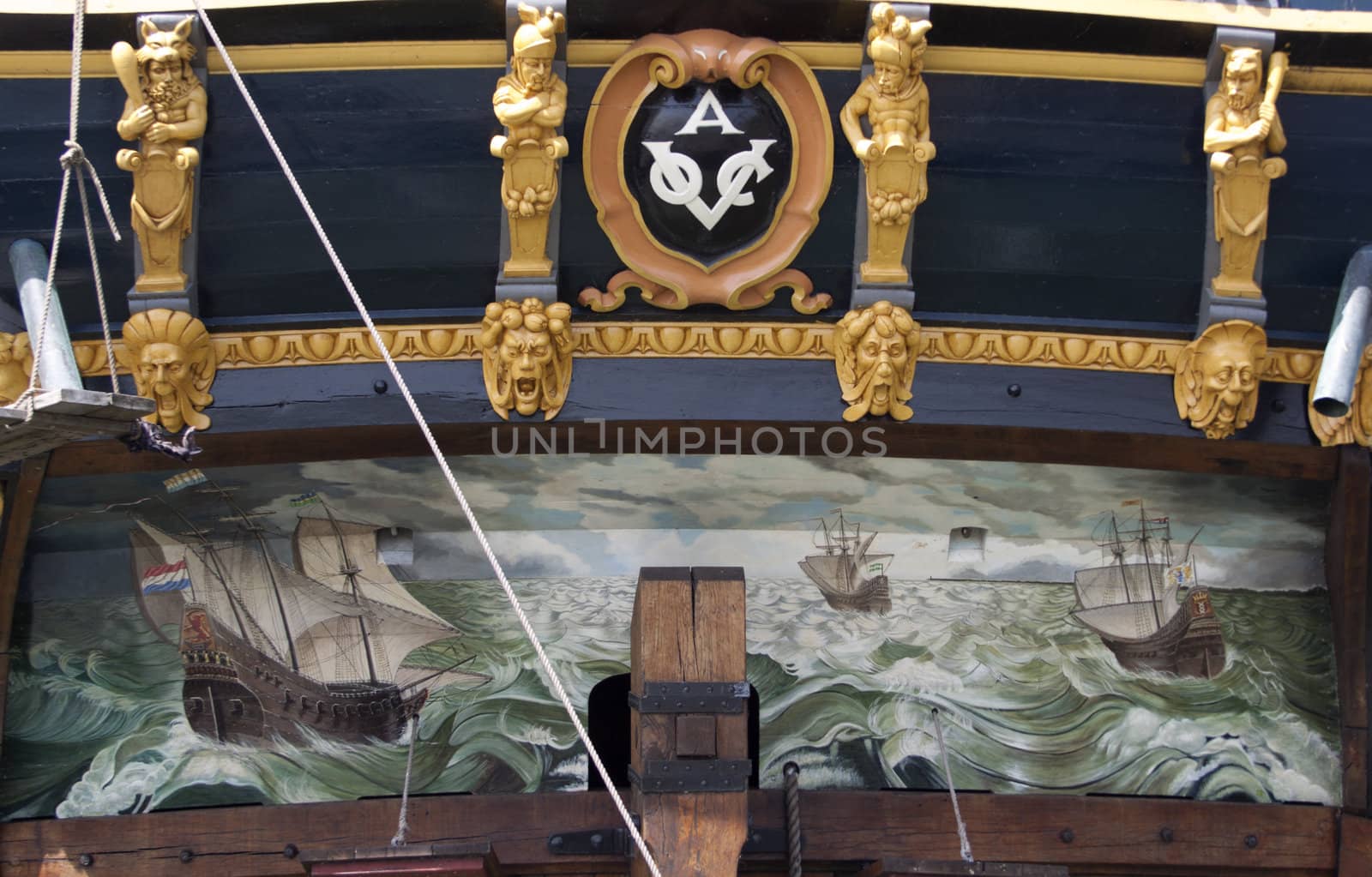 Stern of the VOC ship The Batavia