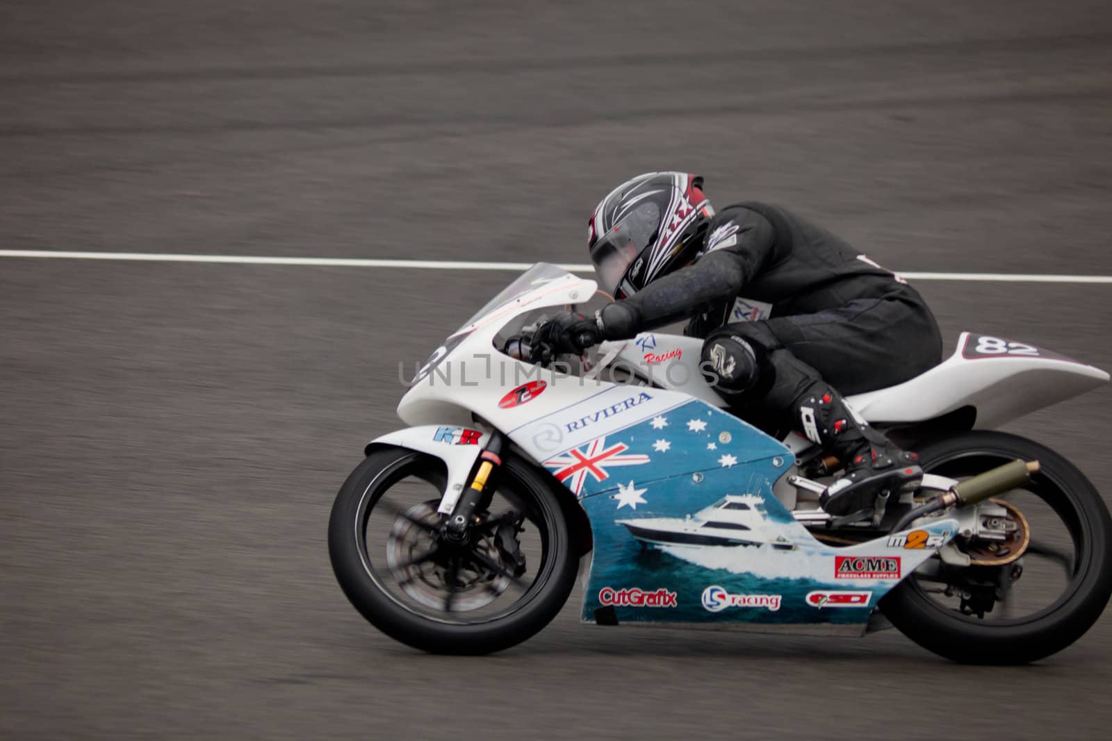 JEREZ DE LA FRONTERA, SPAIN - NOV 20: 125cc motorcyclist Jordan Zamora races in the CEV Championship on Nov 20, 2010, in Jerez de la Frontera, Spain