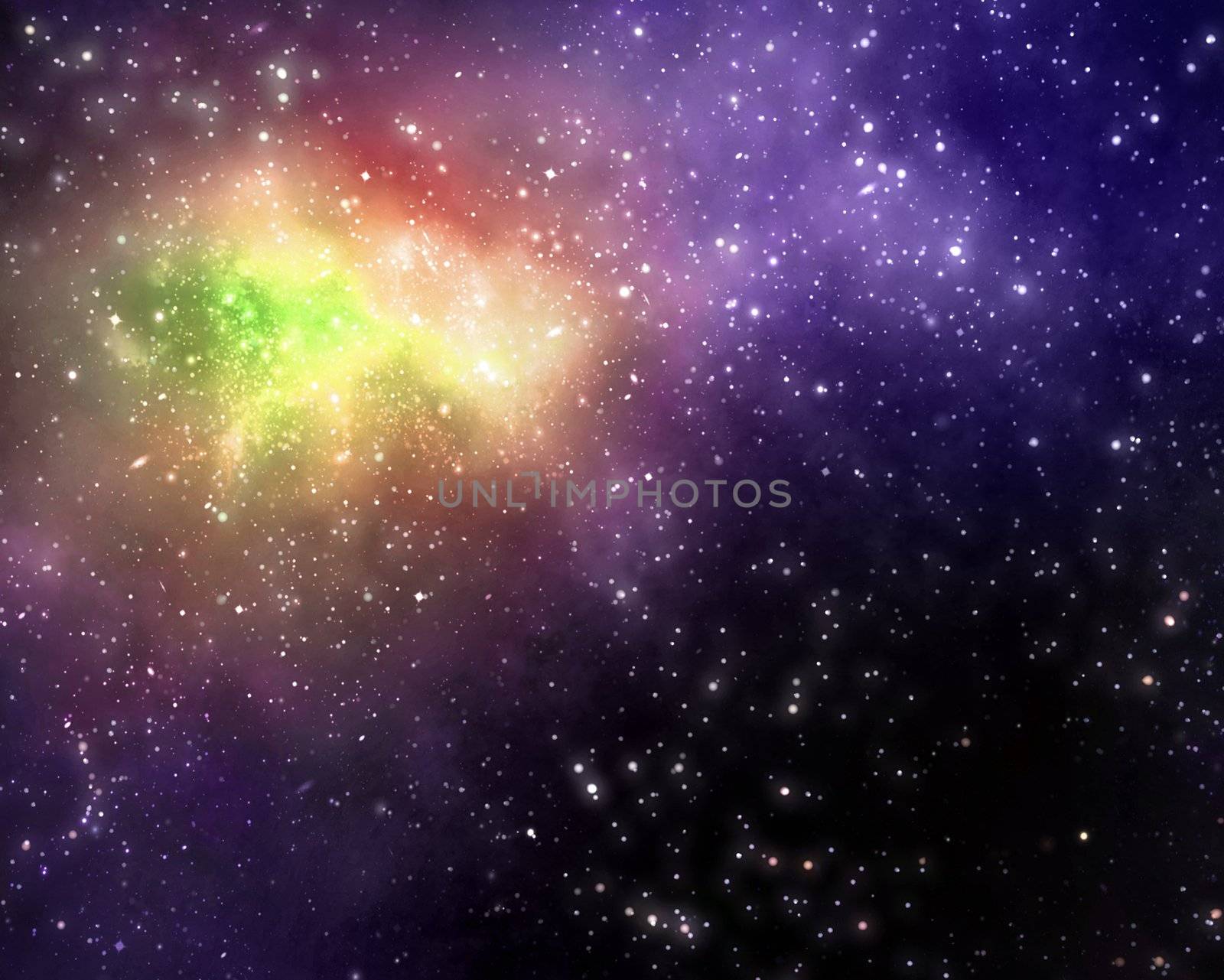 starry background of stars and  nebulas in deep outer space