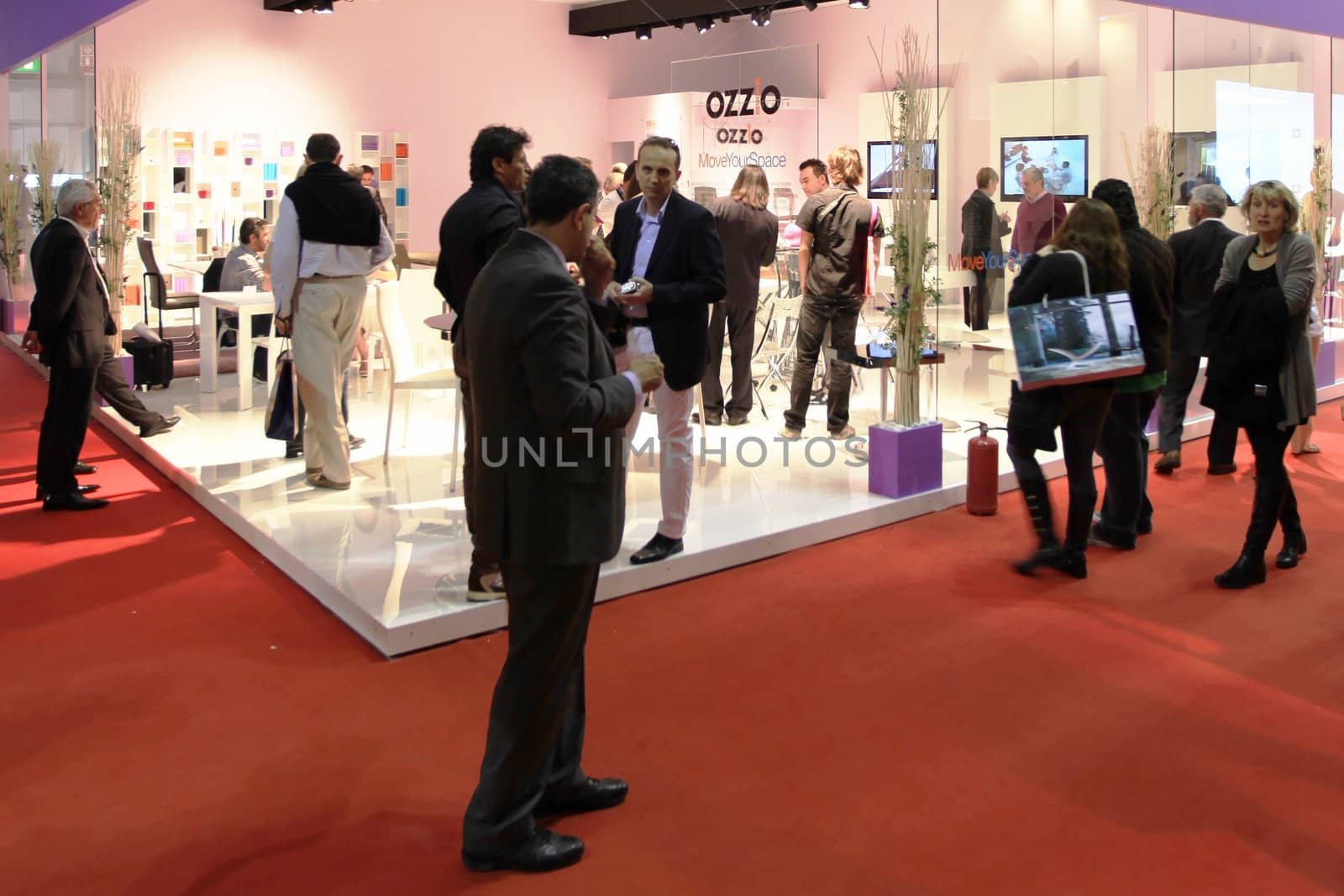 Looking at interior design and architecture solutions during Salone del Mobile 2011, international furnishing accessories tradeshow.