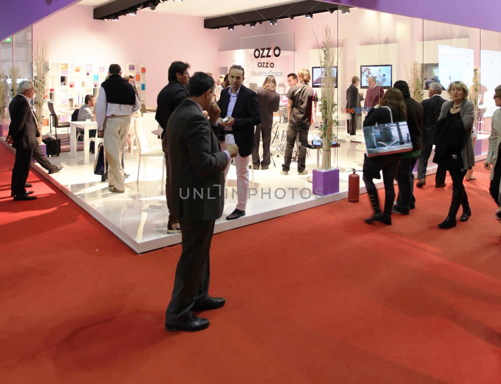 Looking at interior design and architecture solutions during Salone del Mobile 2011, international furnishing accessories tradeshow.