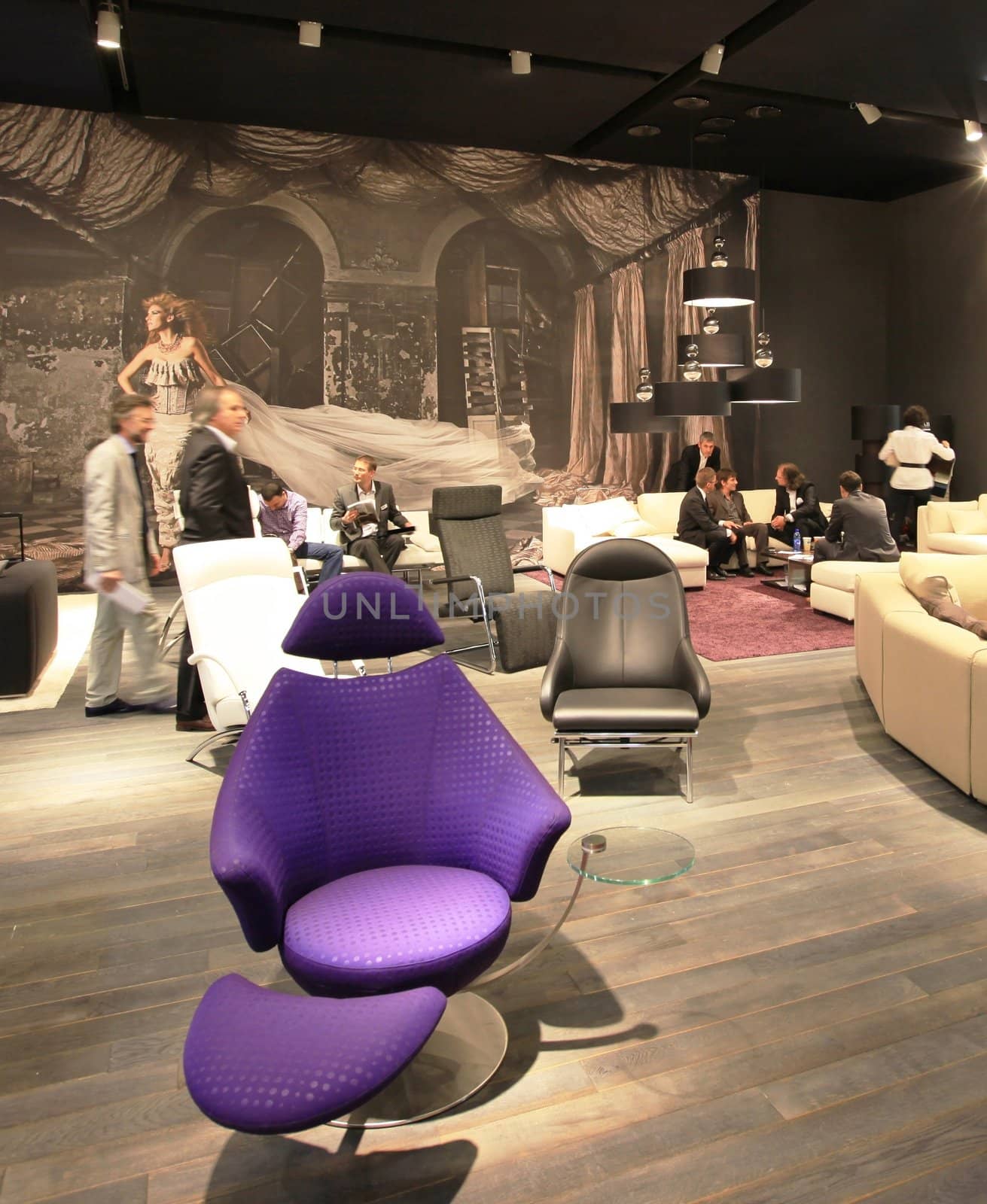 Looking at interior design and architecture solutions during Salone del Mobile 2011, international furnishing accessories tradeshow.