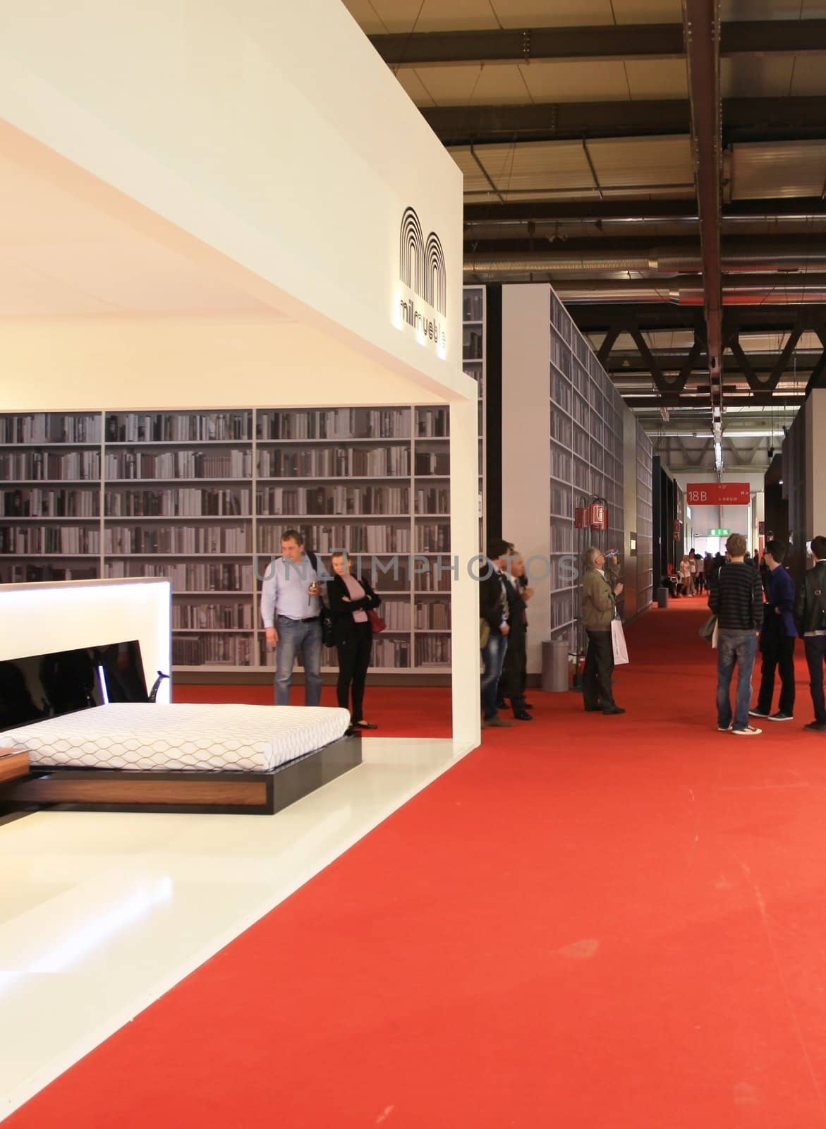 Looking at interior design and architecture solutions during Salone del Mobile 2011, international furnishing accessories tradeshow.