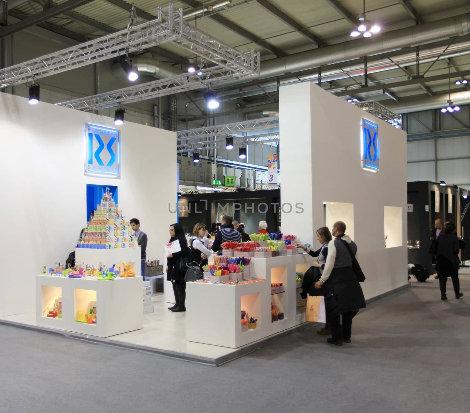 Visiting interior design and accessories stands during Macef, International Home Show Exhibition.