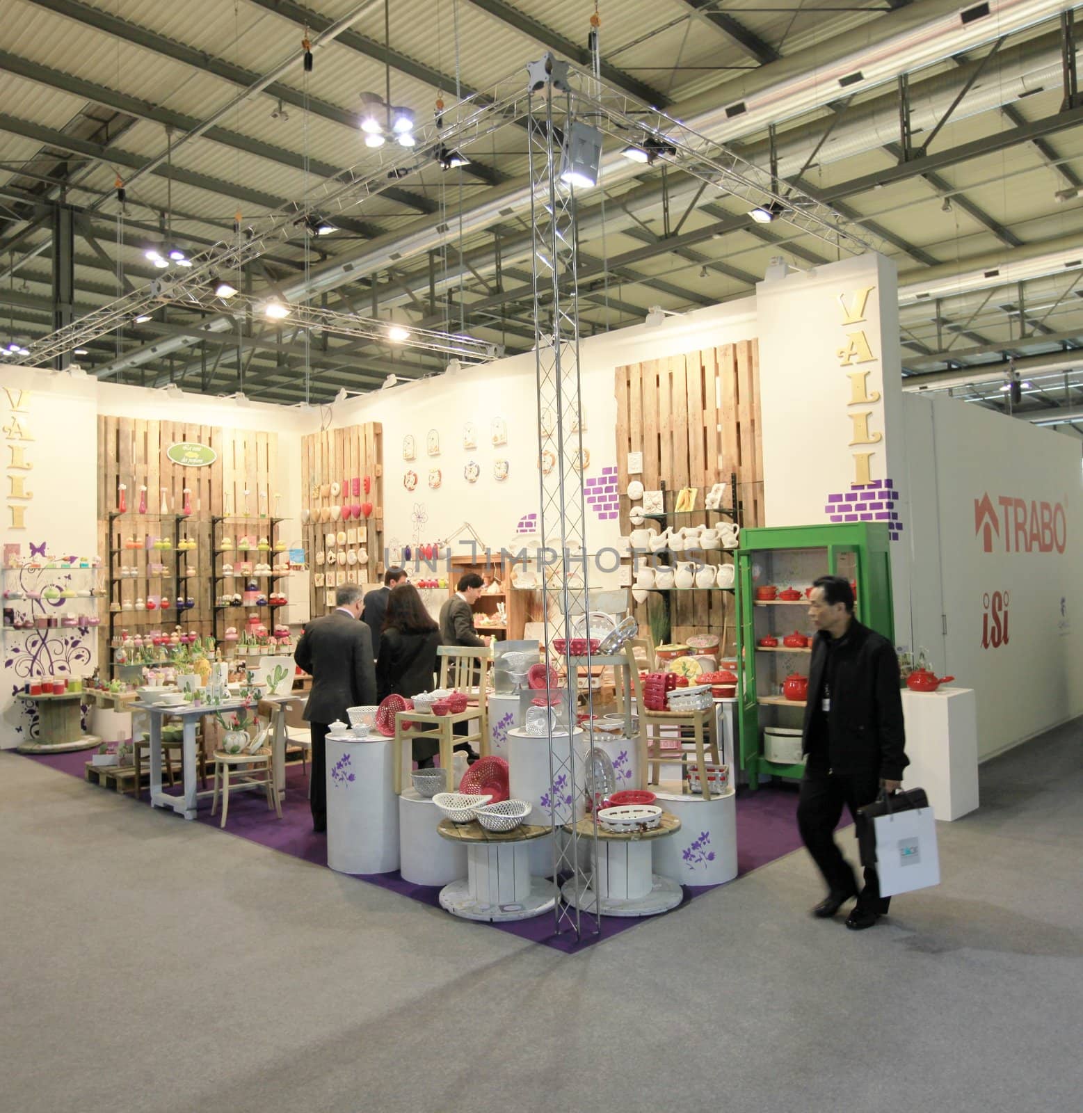 Visiting interior design and accessories stands during Macef, International Home Show Exhibition.