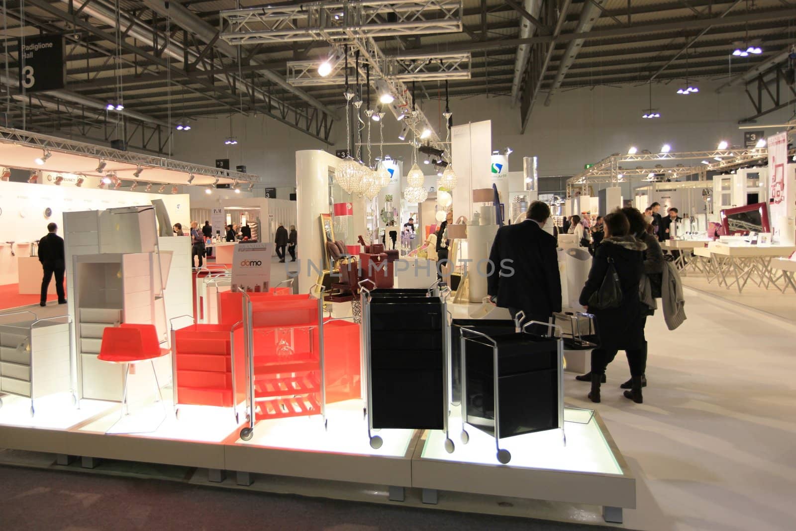 Visiting interior design and accessories stands during Macef, International Home Show Exhibition.