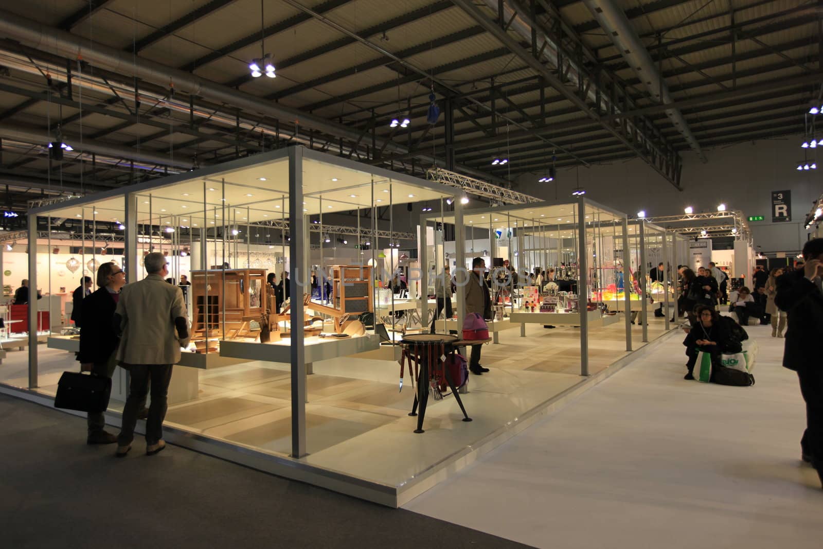 Visiting interior design and accessories stands during Macef, International Home Show Exhibition.