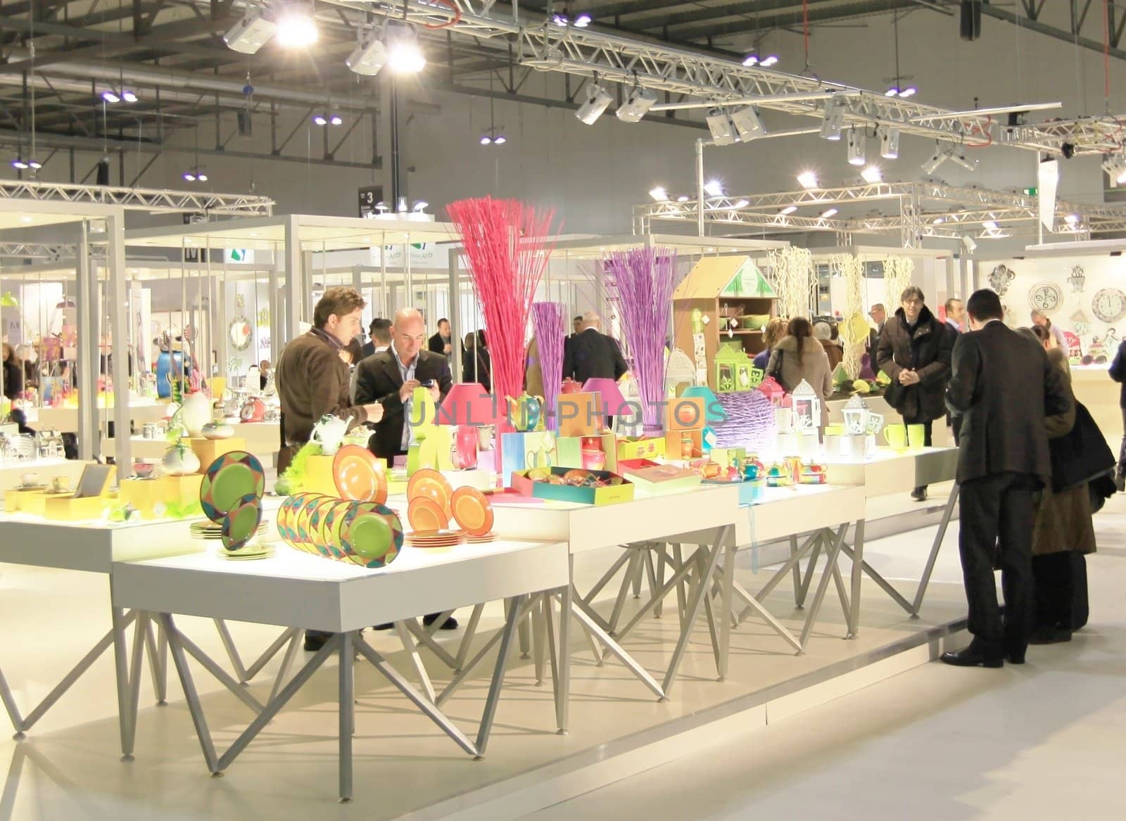 Visiting interior design and accessories stands during Macef, International Home Show Exhibition.