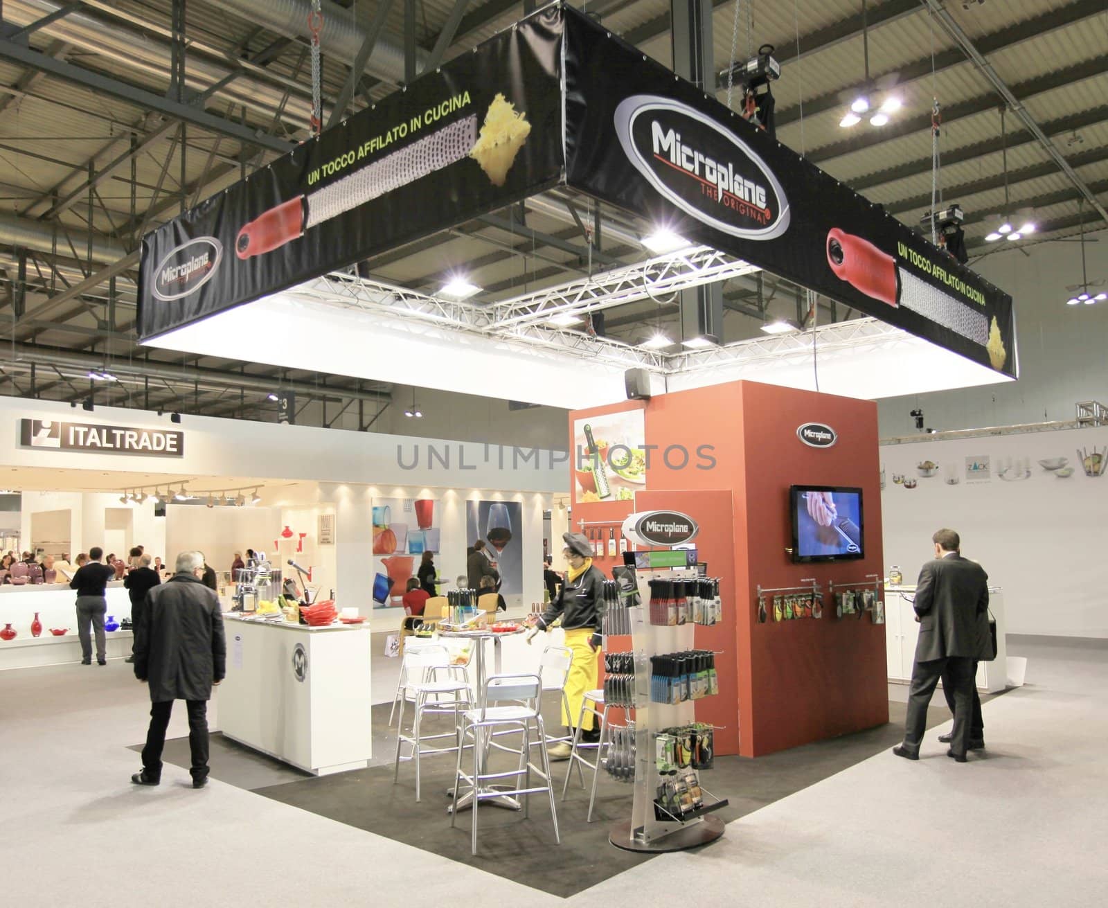 Visiting interior design and accessories stands during Macef, International Home Show Exhibition.