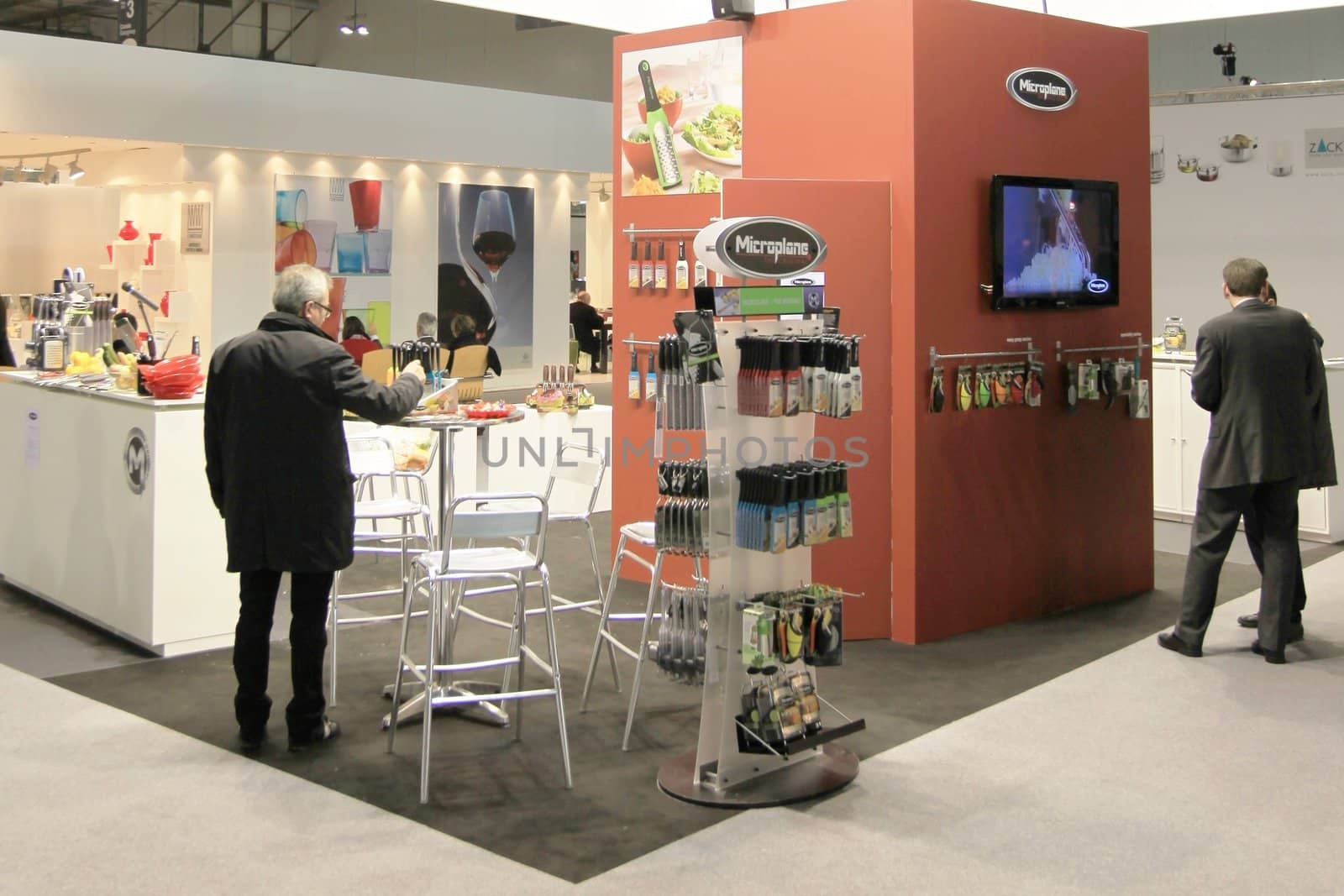 Visiting interior design and accessories stands during Macef, International Home Show Exhibition.