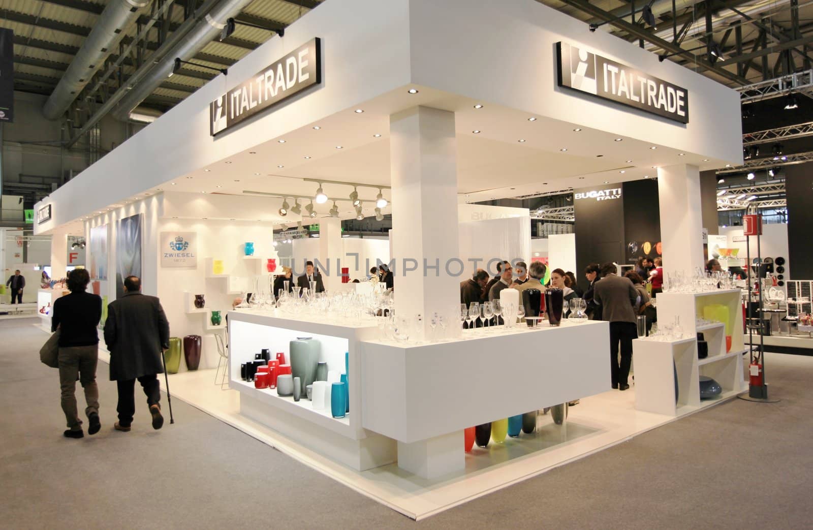 Visiting interior design and accessories stands during Macef, International Home Show Exhibition.